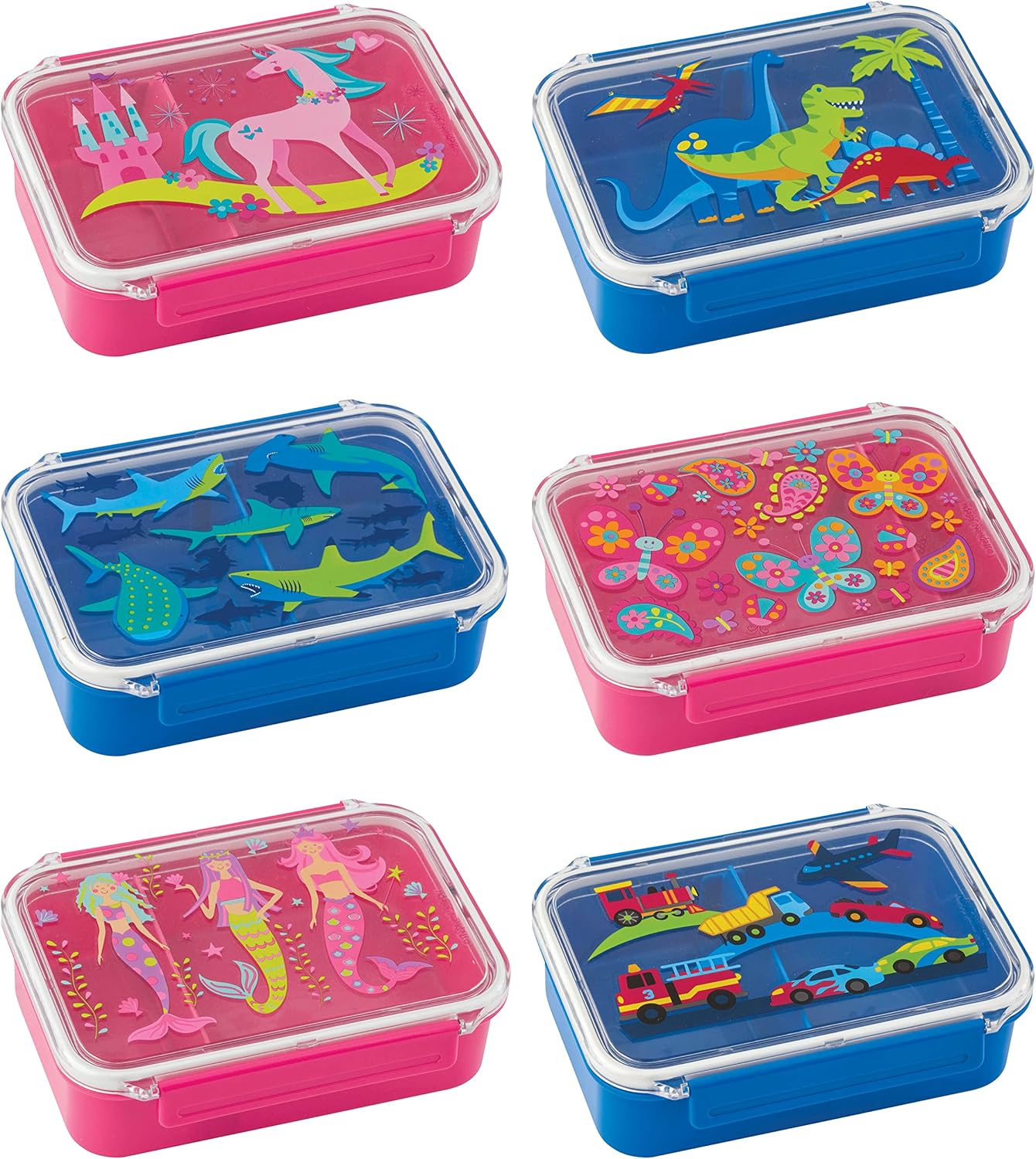 Stephen Joseph Bento Box, Kids Adjustable Compartment Bento Box, Kids Bento Box: Home & Kitchen