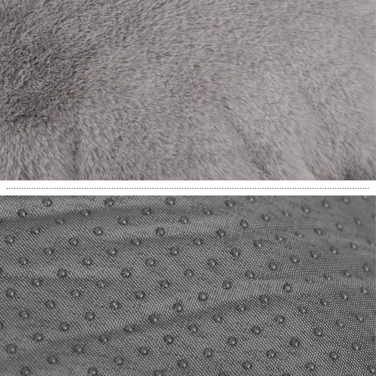 Small Gray Orthopedic Elevated Donut Dog Bed
