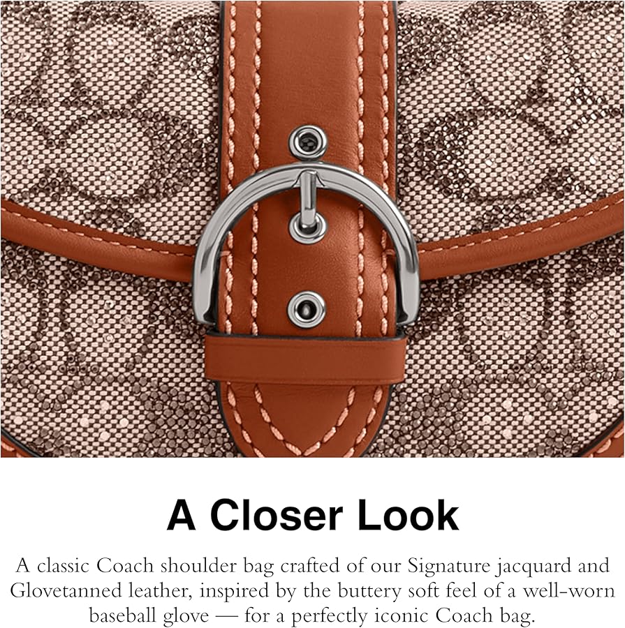 Amazon.com: Coach Soho Bag 25 in Crystal Signature Jacquard