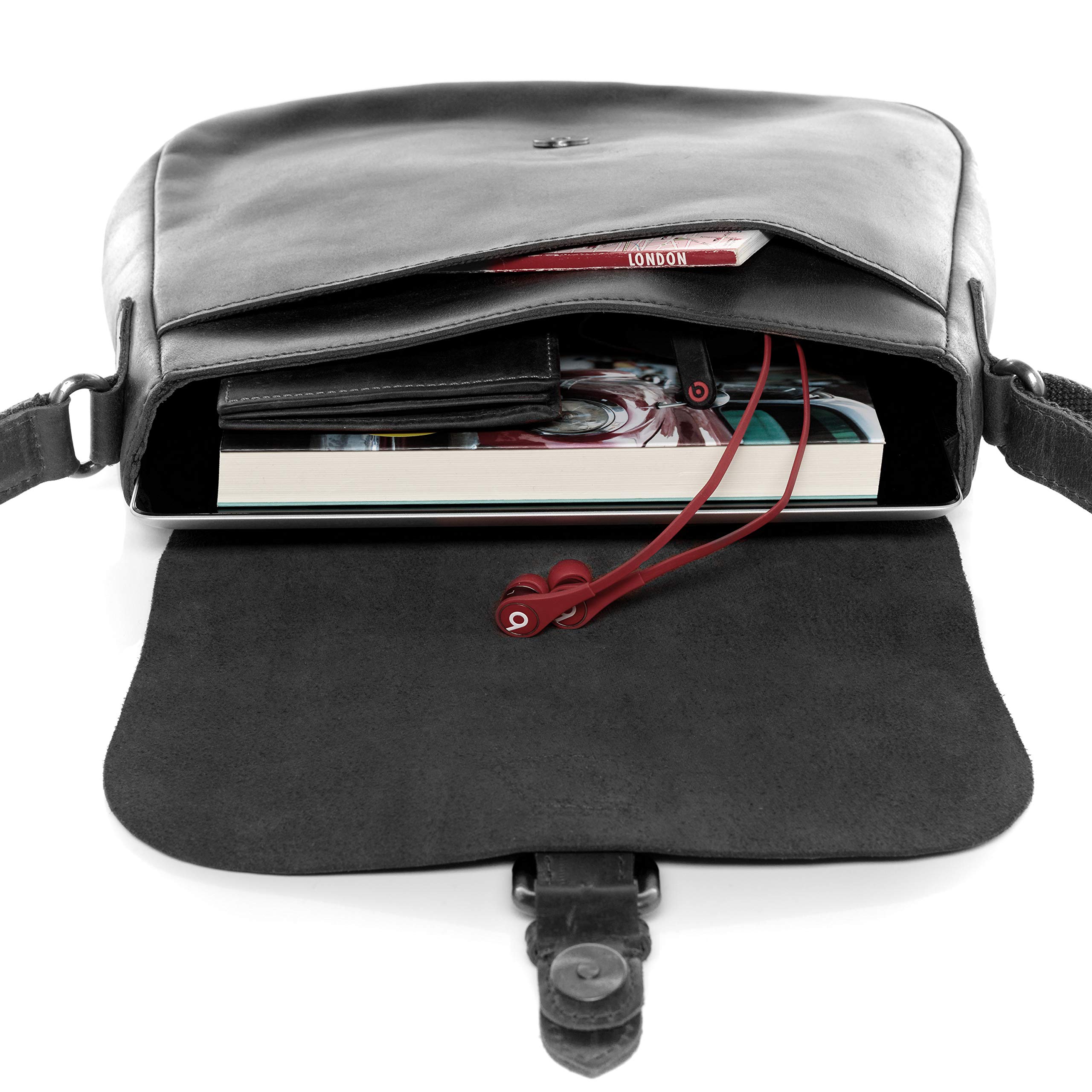 SID & VAIN Bolso de hombro pequeño cuero para mujer I Bolso tipo crossbody I Bandolera & mensajero YALE hecho a mano
