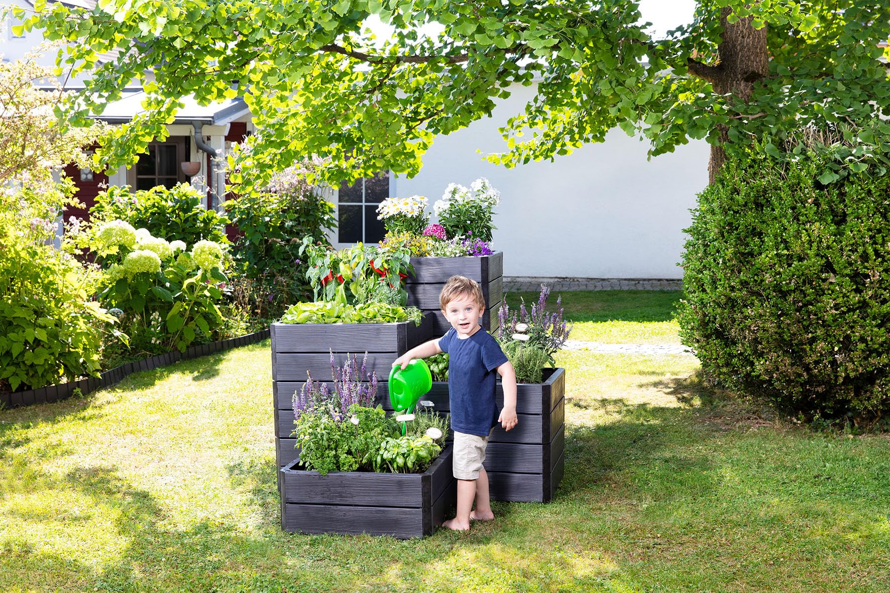 carre potager ergo quadro s set de base de 4 parois