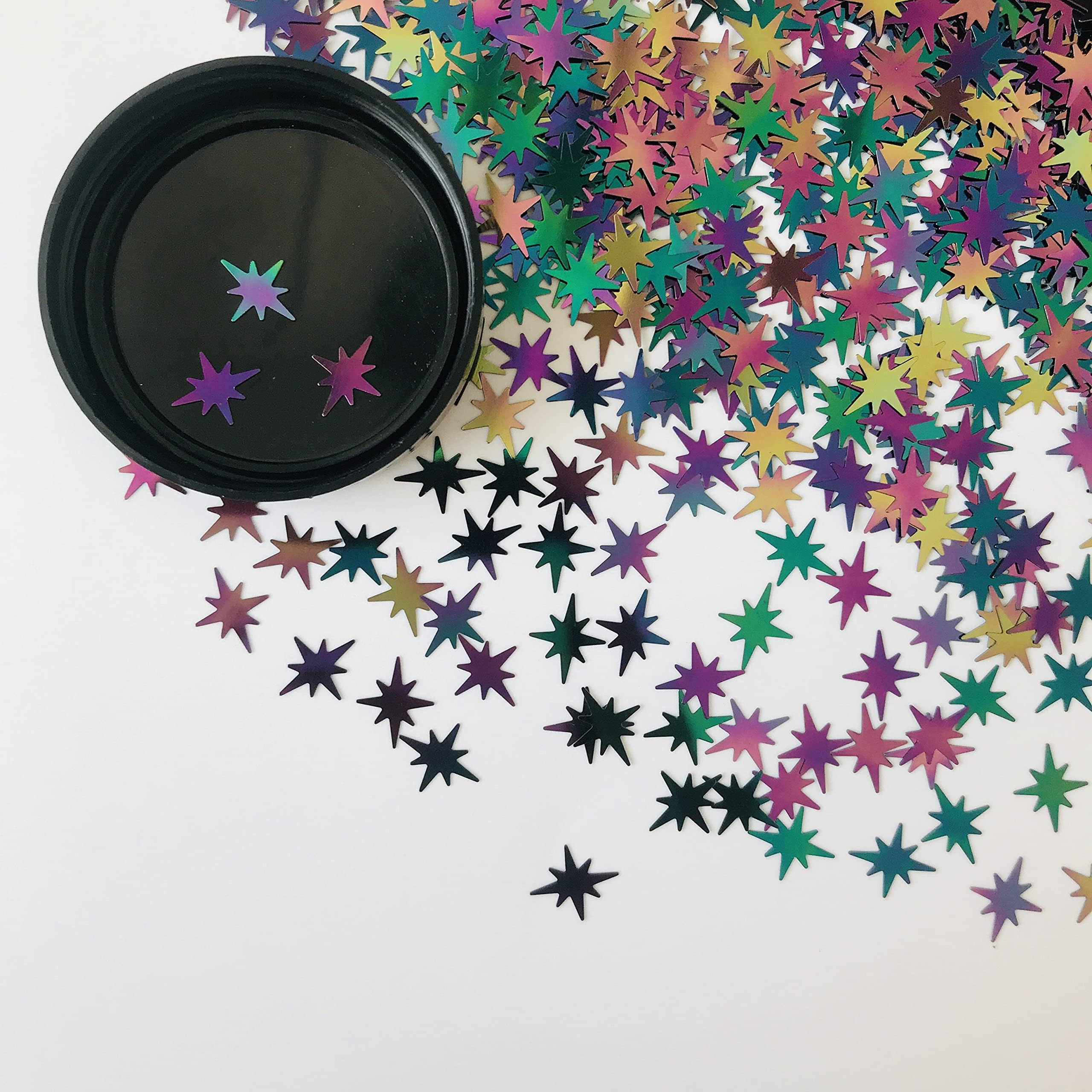 10 Grams/Pack - Changeable Polaris Exploding Star Shape Glitter - Festival Rave Beauty Makeup Face Body Nail Art Decoration WF1801