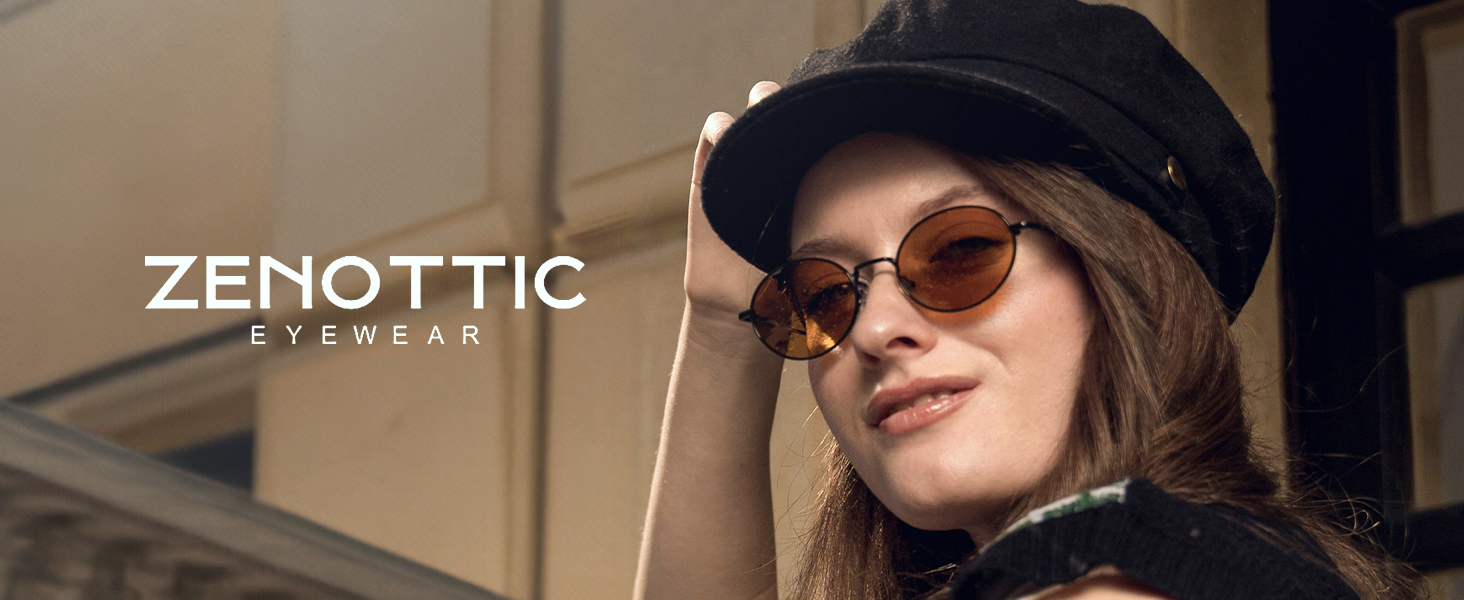 ZENOTTIC Polarisierte Sonnenbrille – Retro Oval Metallrahmen Mit UV400 Schutz, Für Damen & Herren