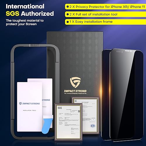 Miniatura 7 de ImpactStrong Protector de pantalla de vidrio templado antiarañazos para iPhone 12iPhone 12 Pro de 6.1 pulgadas, protector de pantalla de vidrio