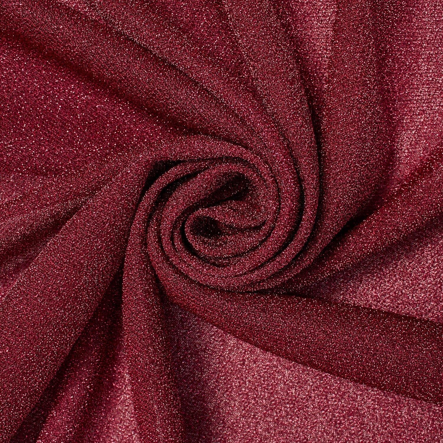 Lightweight Metallic Lurex Shiny Stretch Polyester Jersey Knit Fabric by The Yard - for Sewing Apparel, Accessories, & Décor - Navy Blue (5 Yards)