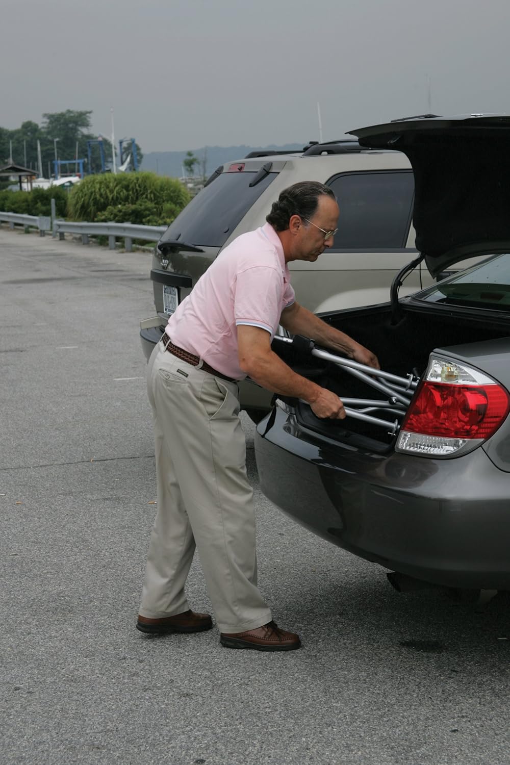 Drive Medical Flyweight Lightweight Transport Wheelchair with Removable Wheels, Red : Health & Household