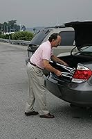 Vista 2 de Drive Medical Flyweight - Silla de ruedas de transporte ligera con ruedas extraíbles, color rojo