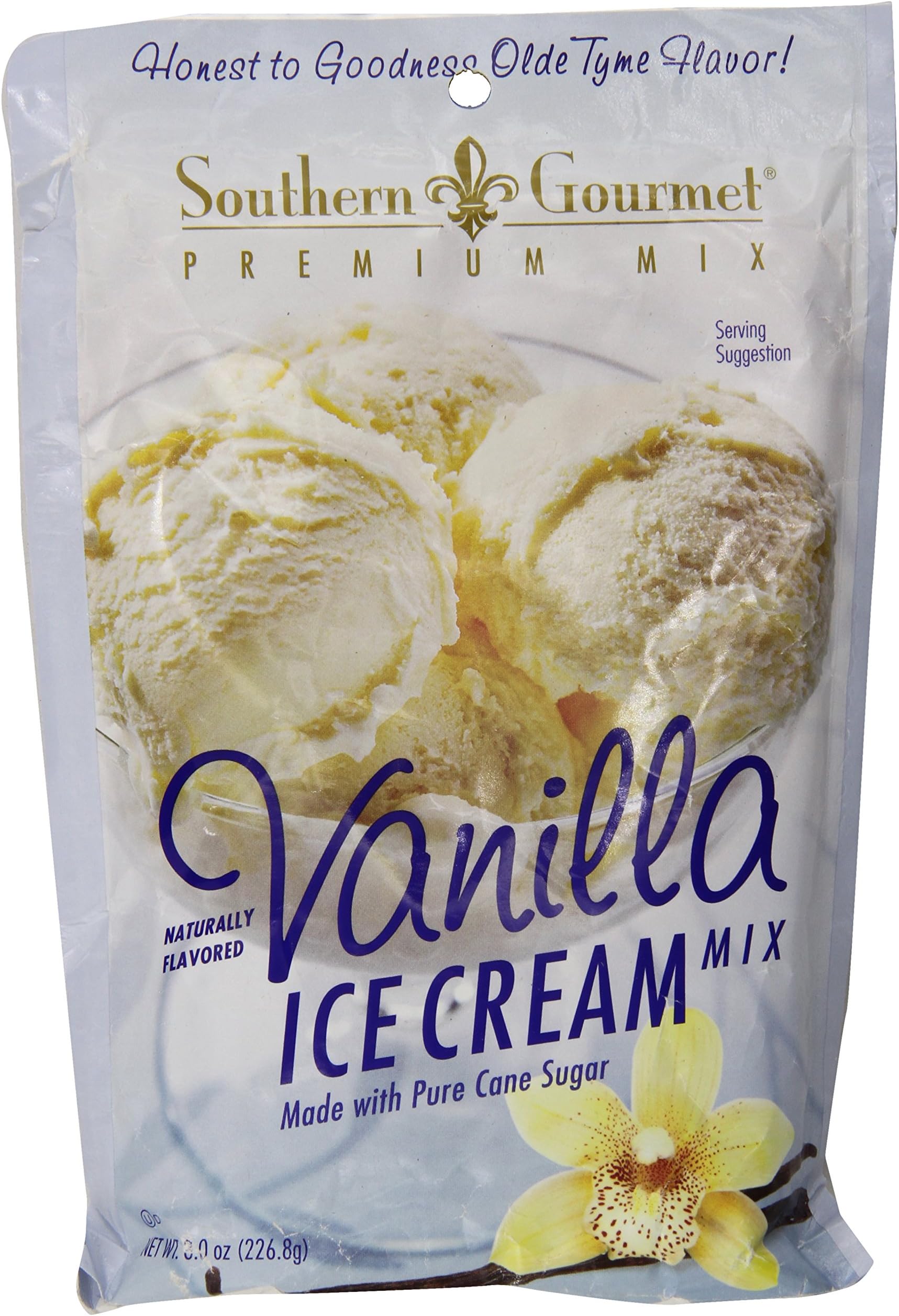 Southern Gourmet Ice Cream Mix, Vanilla, 8 Ounce