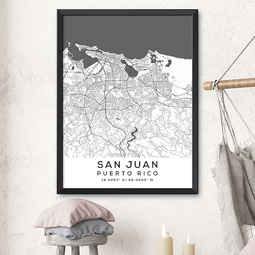 Miniatura 3 de Mapa de San Juan, Puerto Rico, Luz 2 (16x20)
