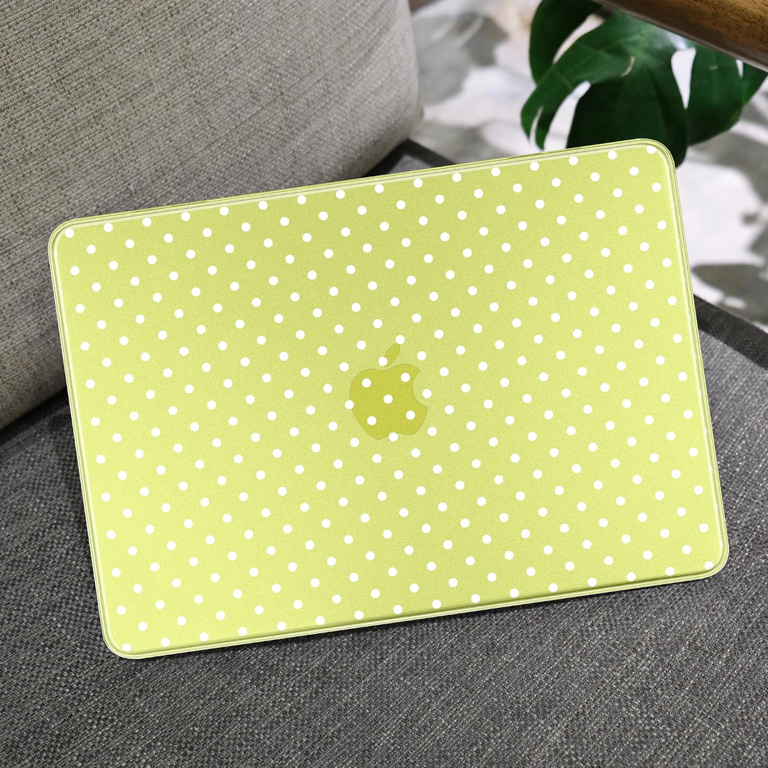 MEEgoodo Printed Case for New MacBook Neo 13 inch 2026 Release(Fit Model A3404), Laptop Hard Shell Cases with Keyboard Skin & Screen Protector & Webcam Covers, Citrus & White Polka Dots