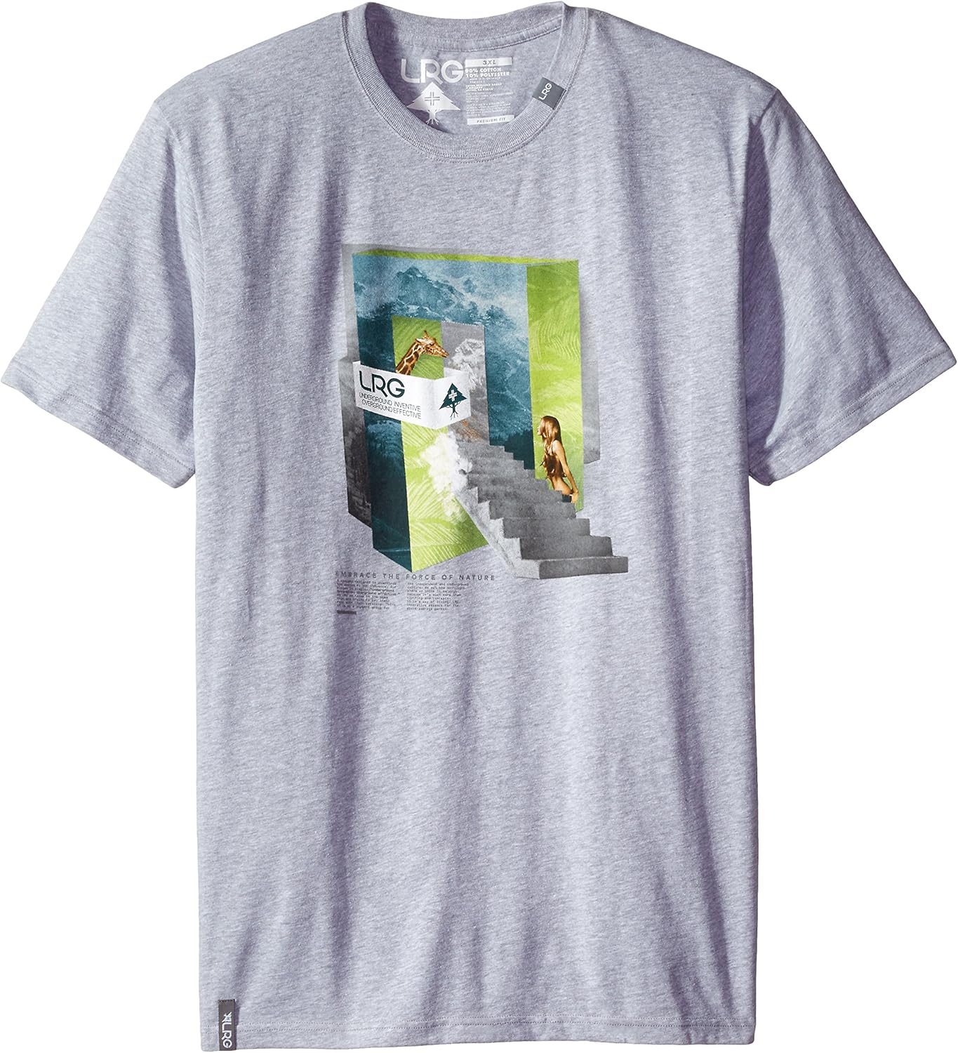 LRG Men's Big-Tall Force Natura T-Shirt Big and Tall