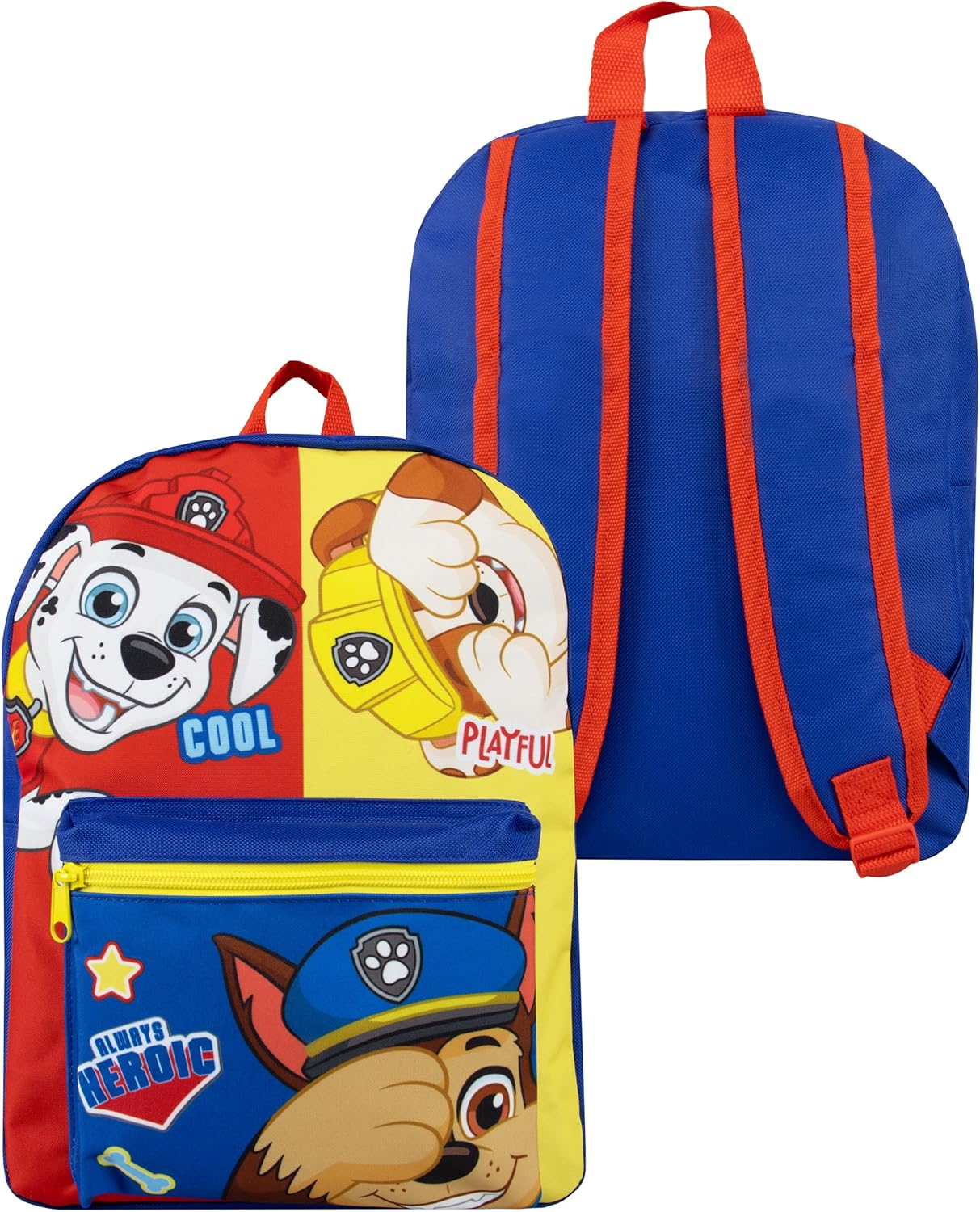 Paw Patrol Backpack With Lunch Box | Marshall, Chase And Rubble Boys Backpack | Boys School Bag | Blue One Size - Image 4