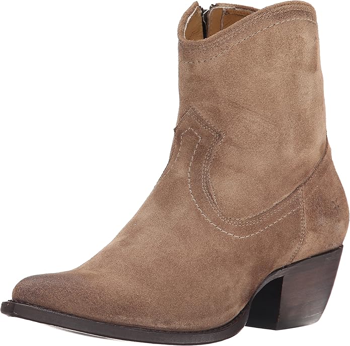frye sacha zip leather bootie