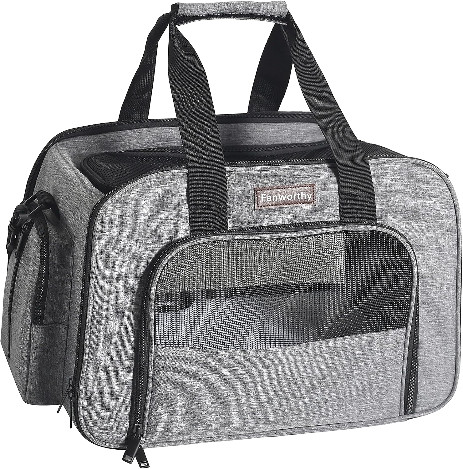 Fanworthy Small Cat Carrier, Kitten Puppy Travel Carrier Airline Approved, Soft Sided Pet Carrier TSA Bag for Airplane, Car, Train & Vet…