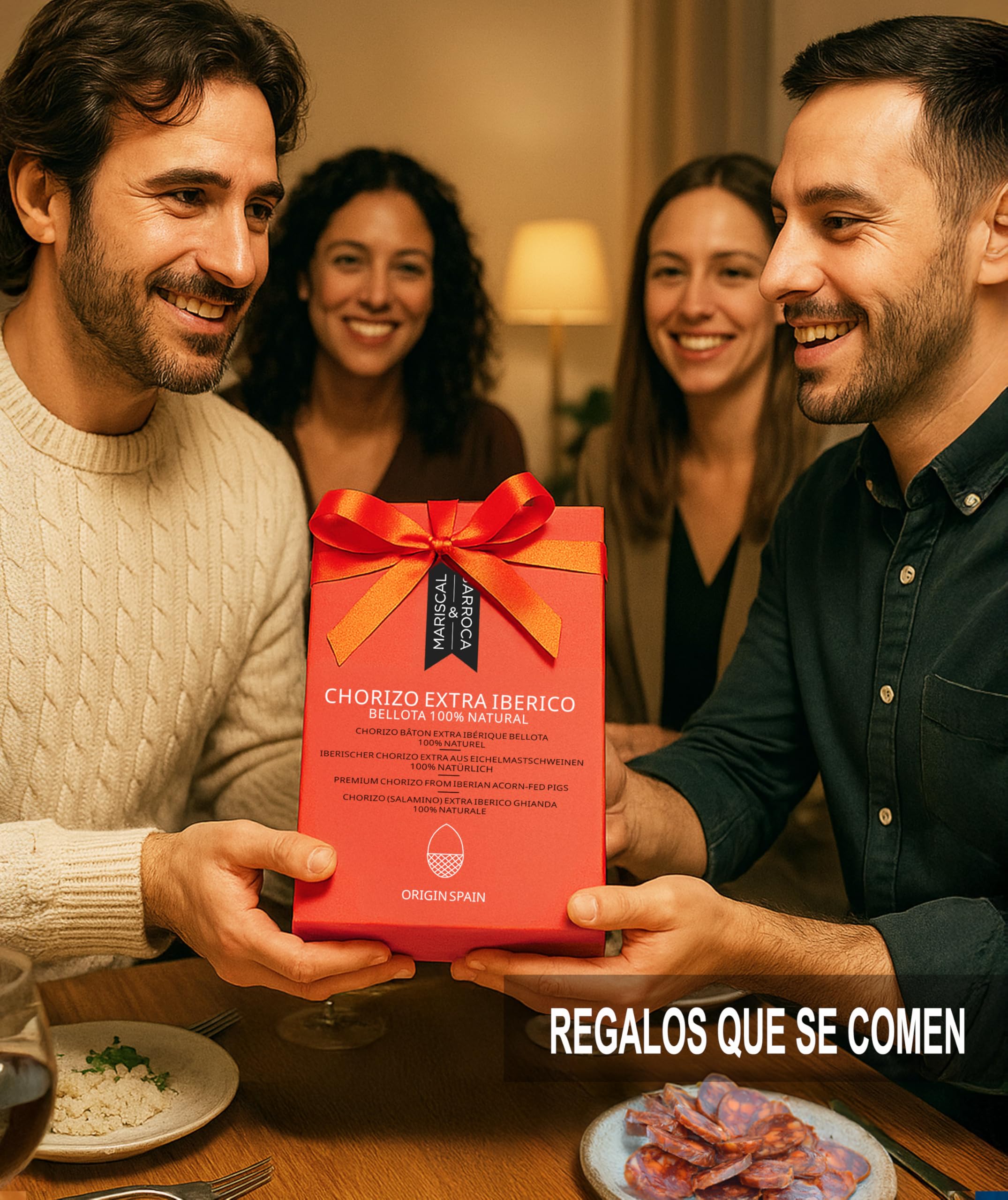 Chorizo Extra Ibérico Bellota 100% Natural Formato Herradura Curado Gourmet Sin Aditivos Artesanal Español Embutido Premium con Pimentón de La Vera Ideal Tapas Recetas Auténticas 200 gr
