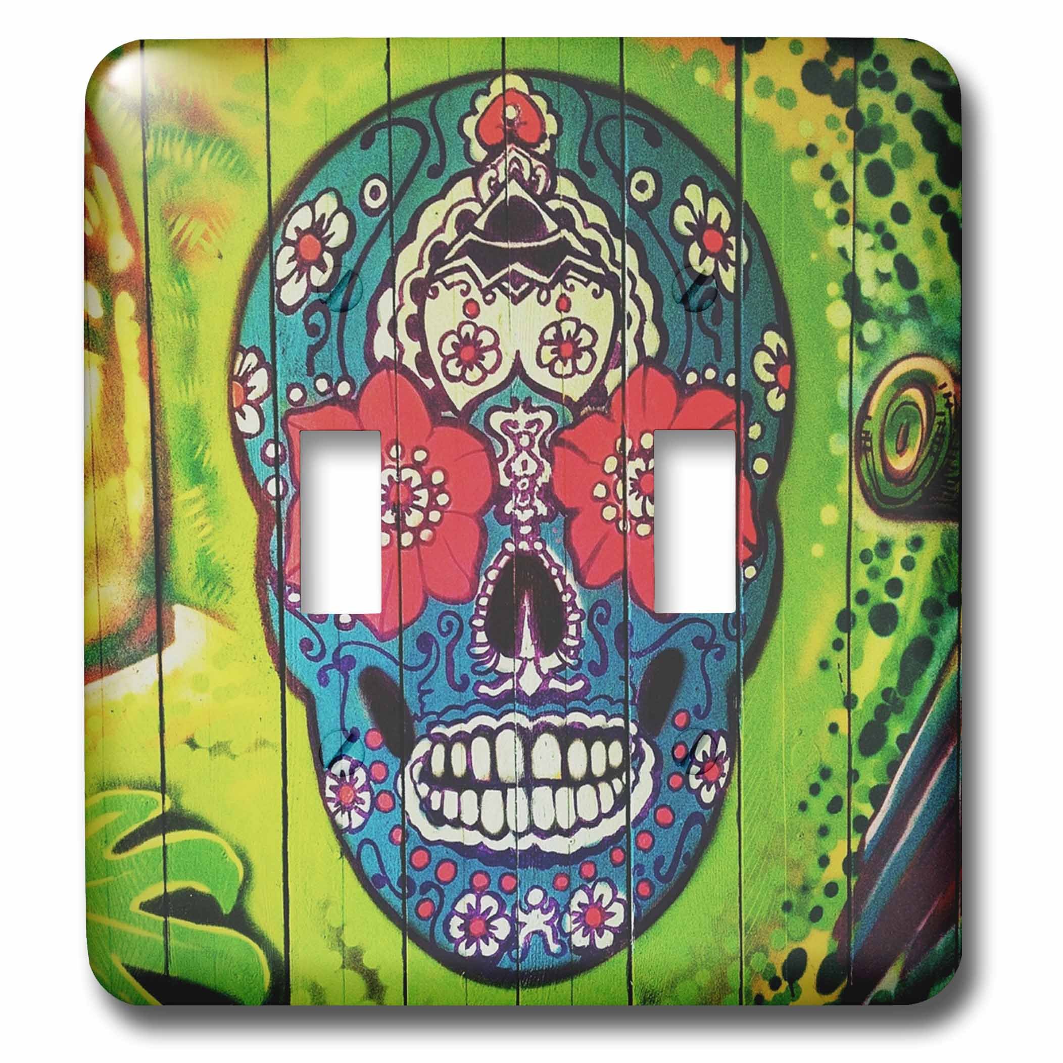 Interruptor de palanca doble para salones con temática de Día de los Muertos