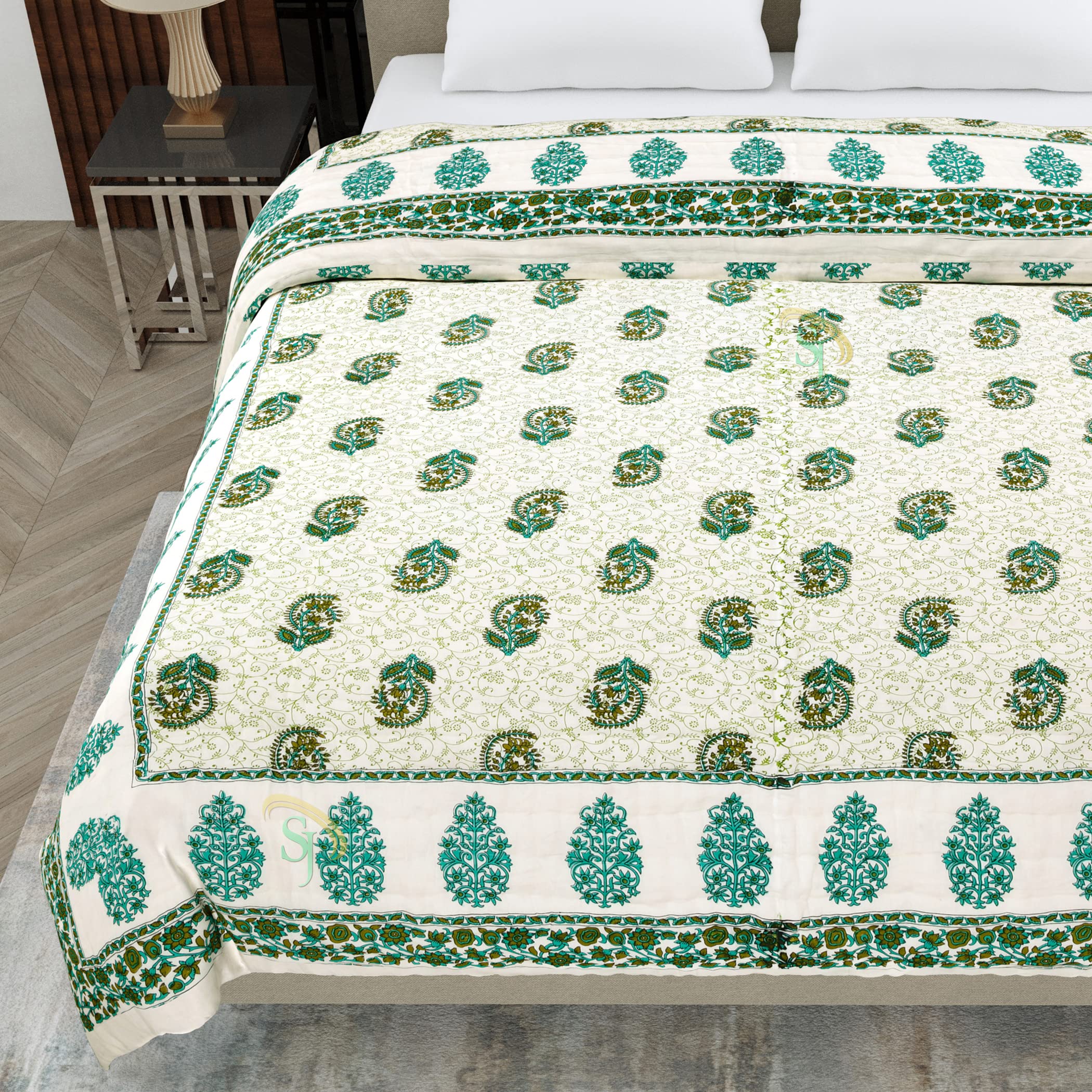 Jaipuri Cotton Quilt - Luxurious Bedding -4