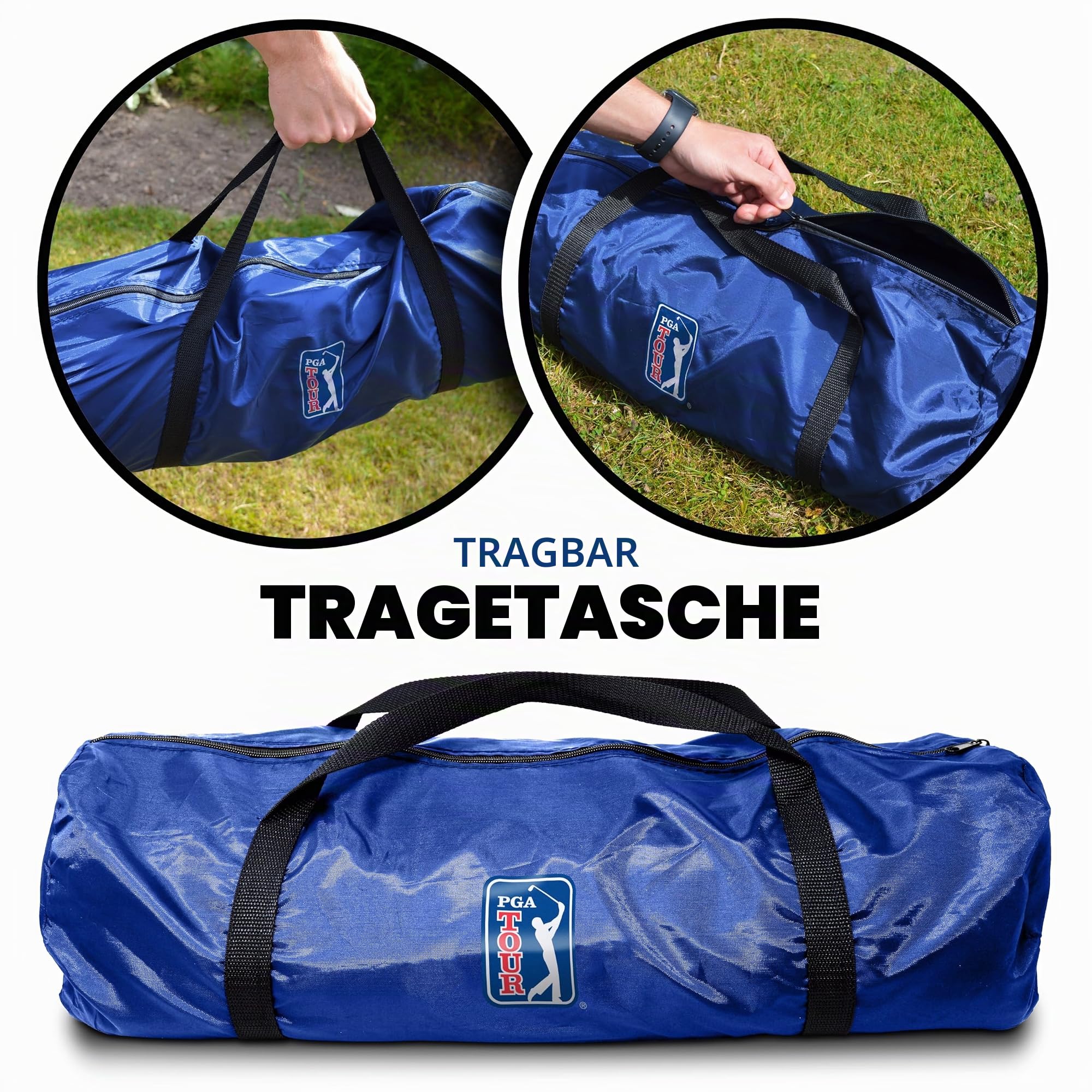 PGA Tour Pro Size Fahrnetz mit Tragetasche, Höhe 214 cm, Breite 305 cm, Tiefe 153 cm