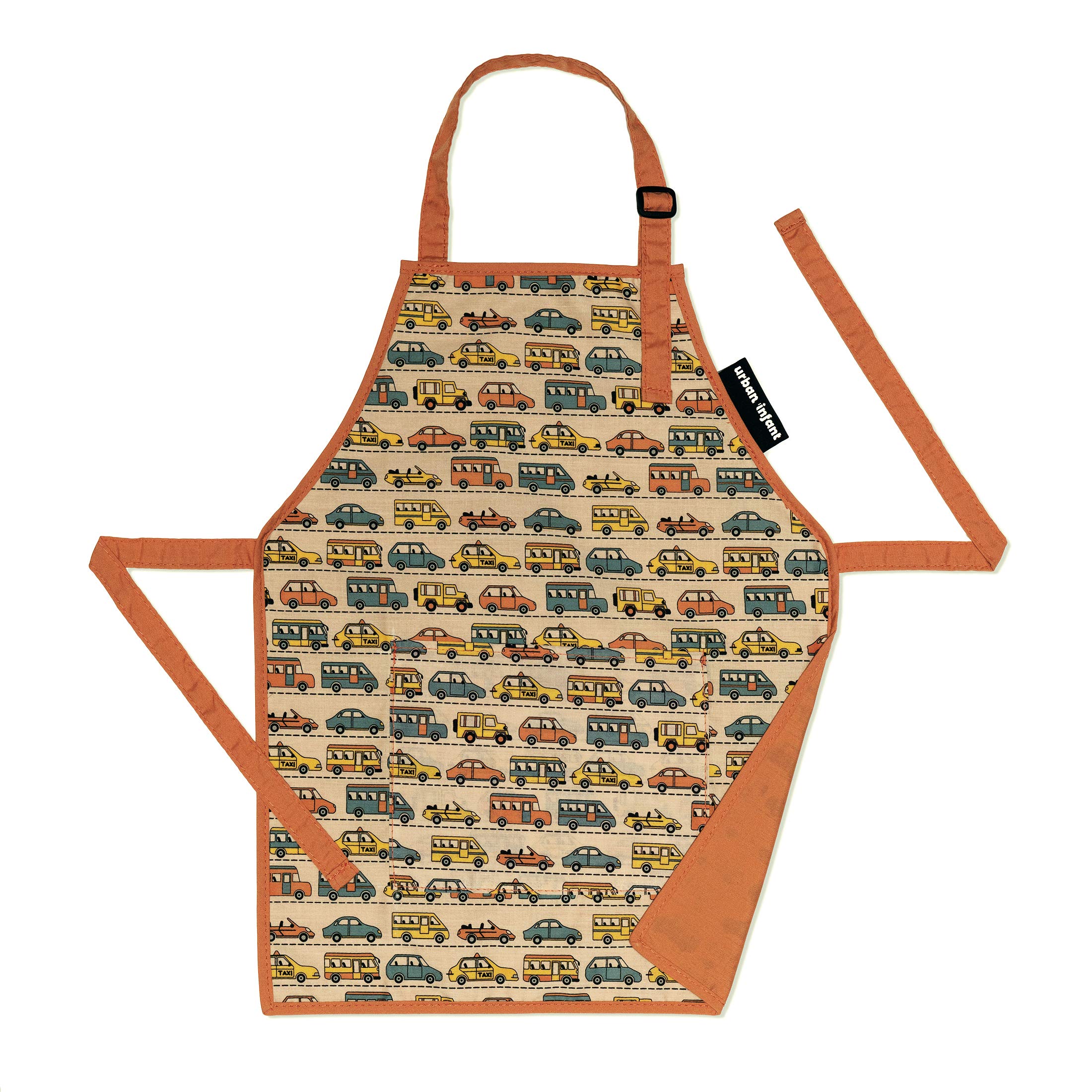 Urban Infant Little Helper Apron for Children | Kids, Cooking Baking Crafting Art Gardening, Boys and Girls, Machine Washable - Small - Traffic