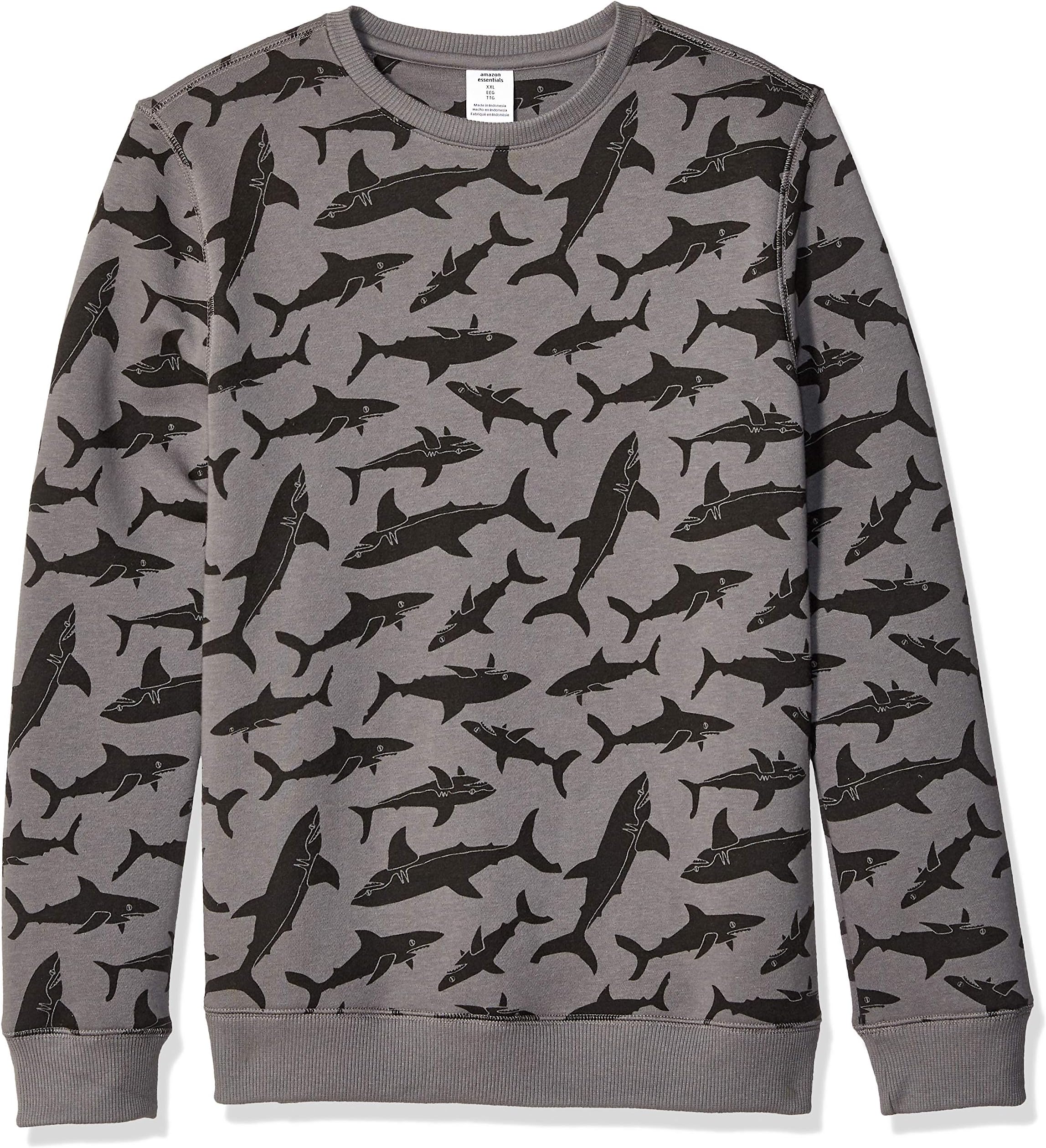Amazon Essentials Boys' Fleece Crew-Neck Sweatshirts