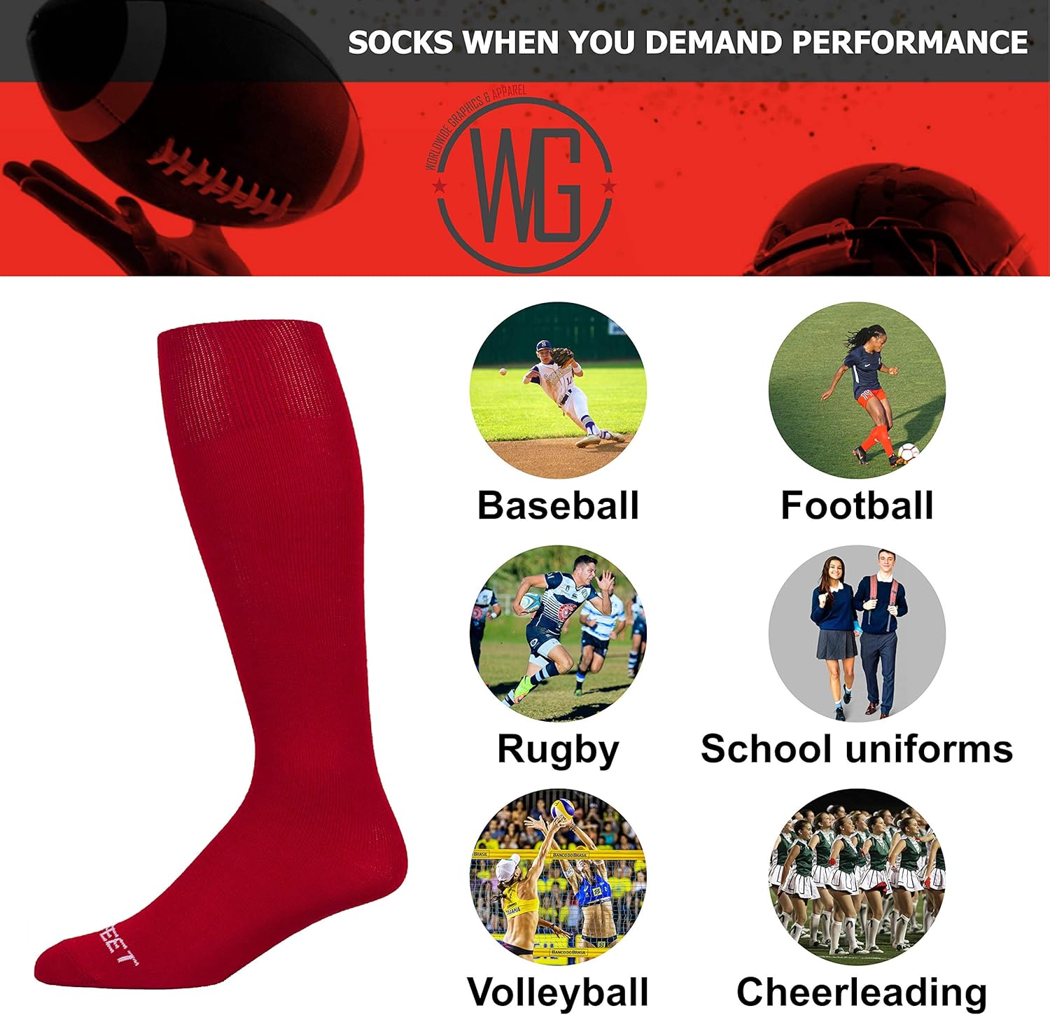 Hot Pink All Sport Athletic Socks For Awareness (Large 10-13) - Image 3