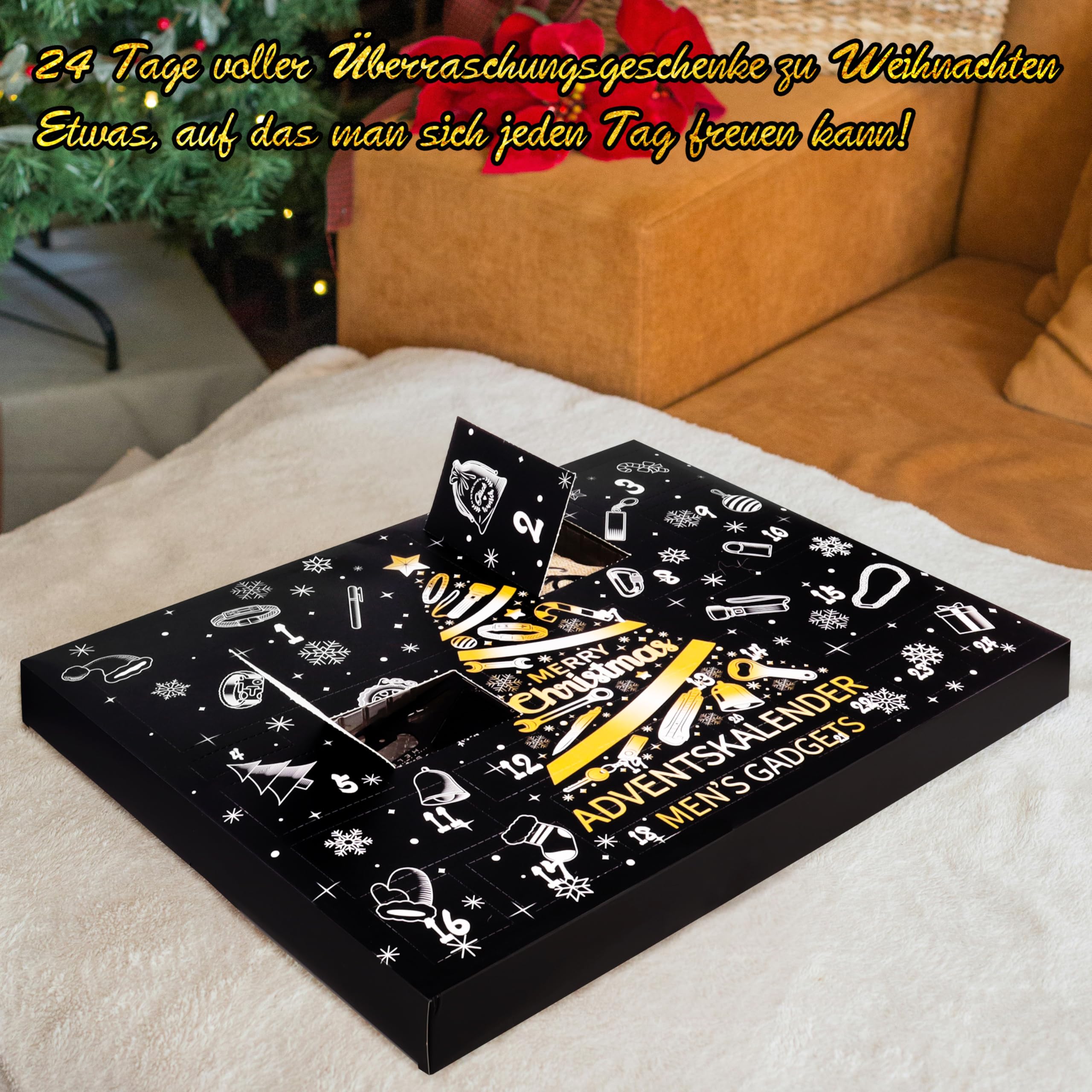 Jeasona Werkzeug Adventskalender 2026 für Männer Erwachsene Herren | Adventskalender Ideen Weihnachtskalender Gadgets für Jugendliche Teenager Jungs