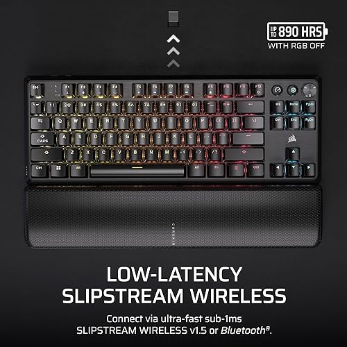 Miniatura 8 de Corsair K70 CORE TKL Wireless + Elgato Stream Deck Mini Bundle - Teclado mecánico para juegos sin llave con controlador de estudio para Zoom,