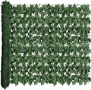 Artificial Ivy Privacy Fence Screen: 40x120 Inch Realistic UV-Anti Faux Ivy Hedge Panel,Indoor and Outdoor Decor for Patio, Garden, Balcony, and Fence Cover