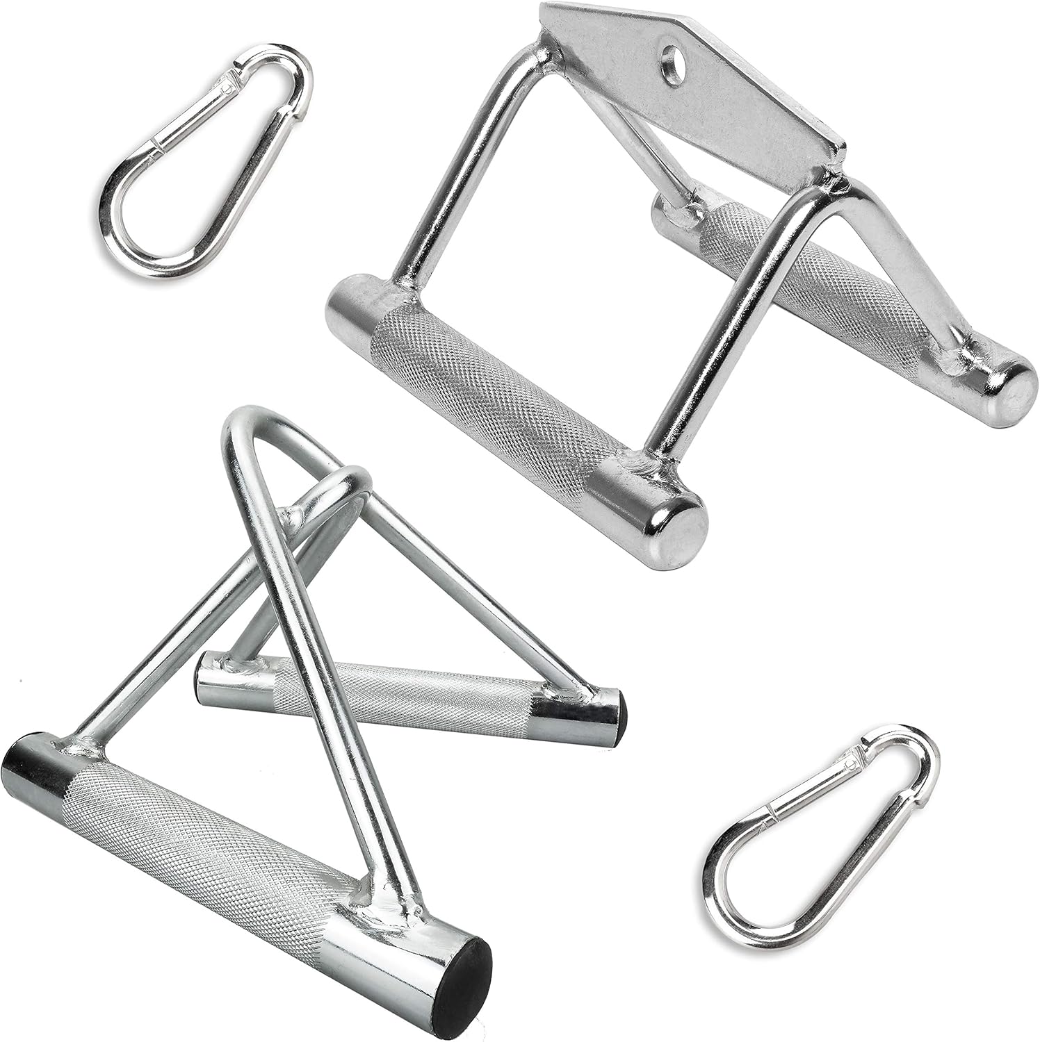 C.P. Sports Einhand-Griff Vollstahl | Doppelpack | Rutschfester Fitnessgriff