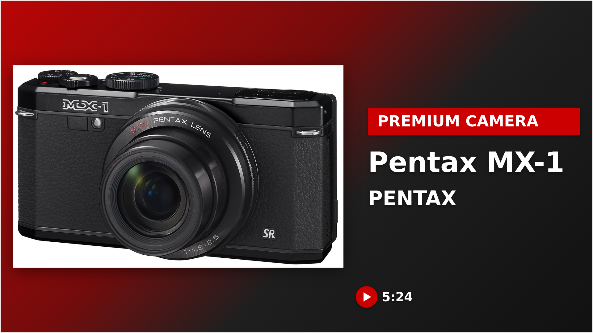 Watch Pentax MX-1 Black Digital Camera on Amazon Live
