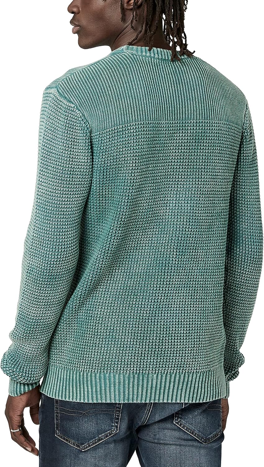Buffalo David Bitton Men's Textured Crew Knit Washy Sweater