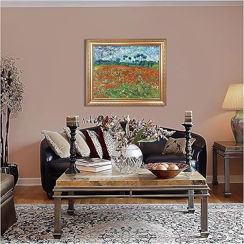 Miniatura 1213 de A&T ARTWORK The Starry Night de Vincent Van Gogh. Tamaño del marco: 36 x 30 pulgadas, tamaño de la imagen: 30 x 24 pulgadas, reproducciones clásicas