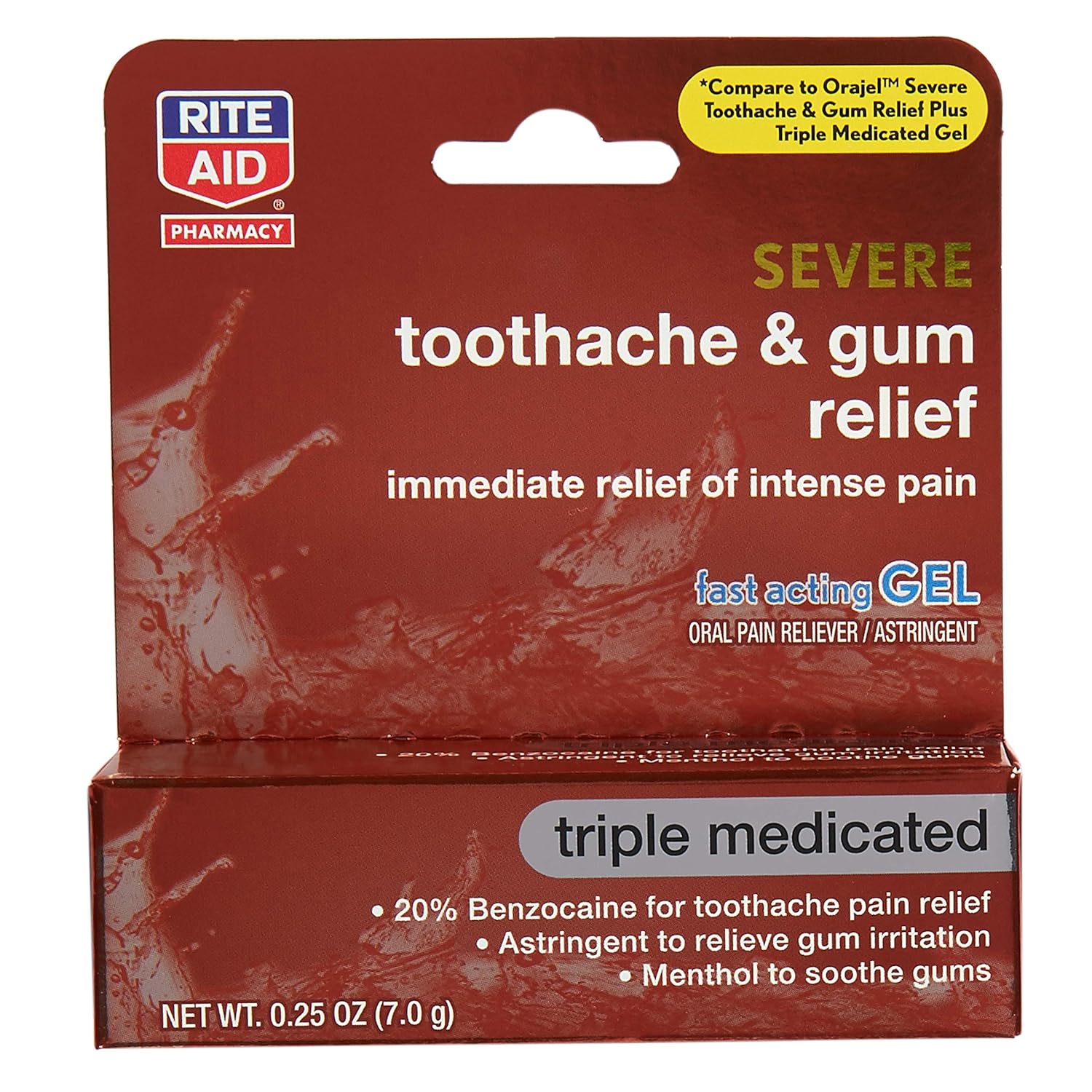 Rite Aid Severe Toothache and Gum Relief - 0.25 oz : Beauty & Personal Care