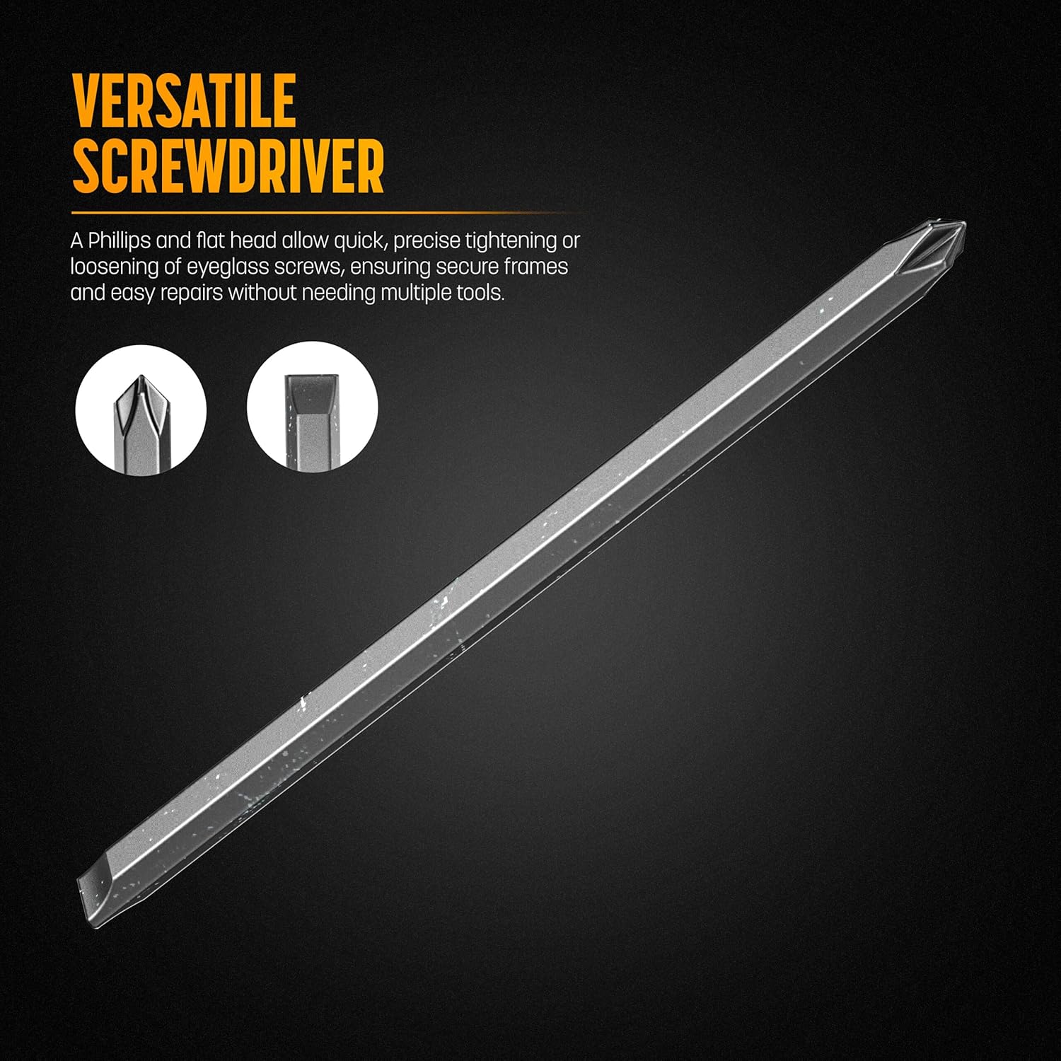 Galvanox Double-Ended Eyeglasses Bit Set, Compatible with Leatherman Charge+ TTi, Charge+, and Wave+ (4 Pack)