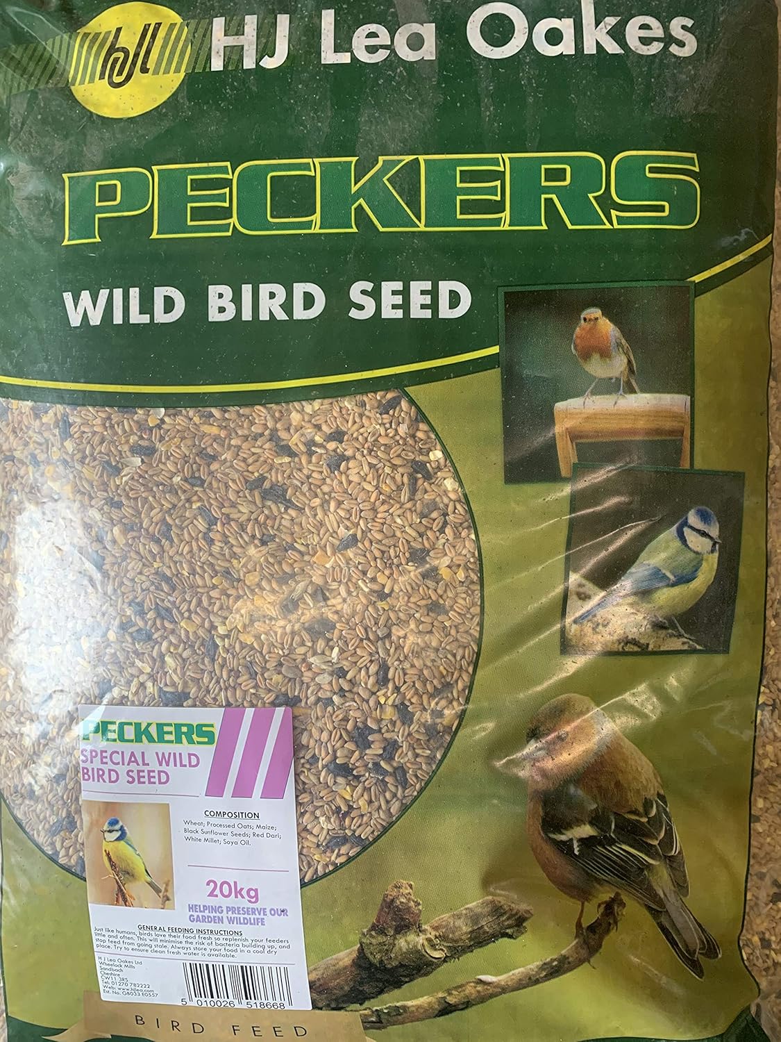 Peckers Wild Bird Seed (20kg) Amazon.co.uk Garden
