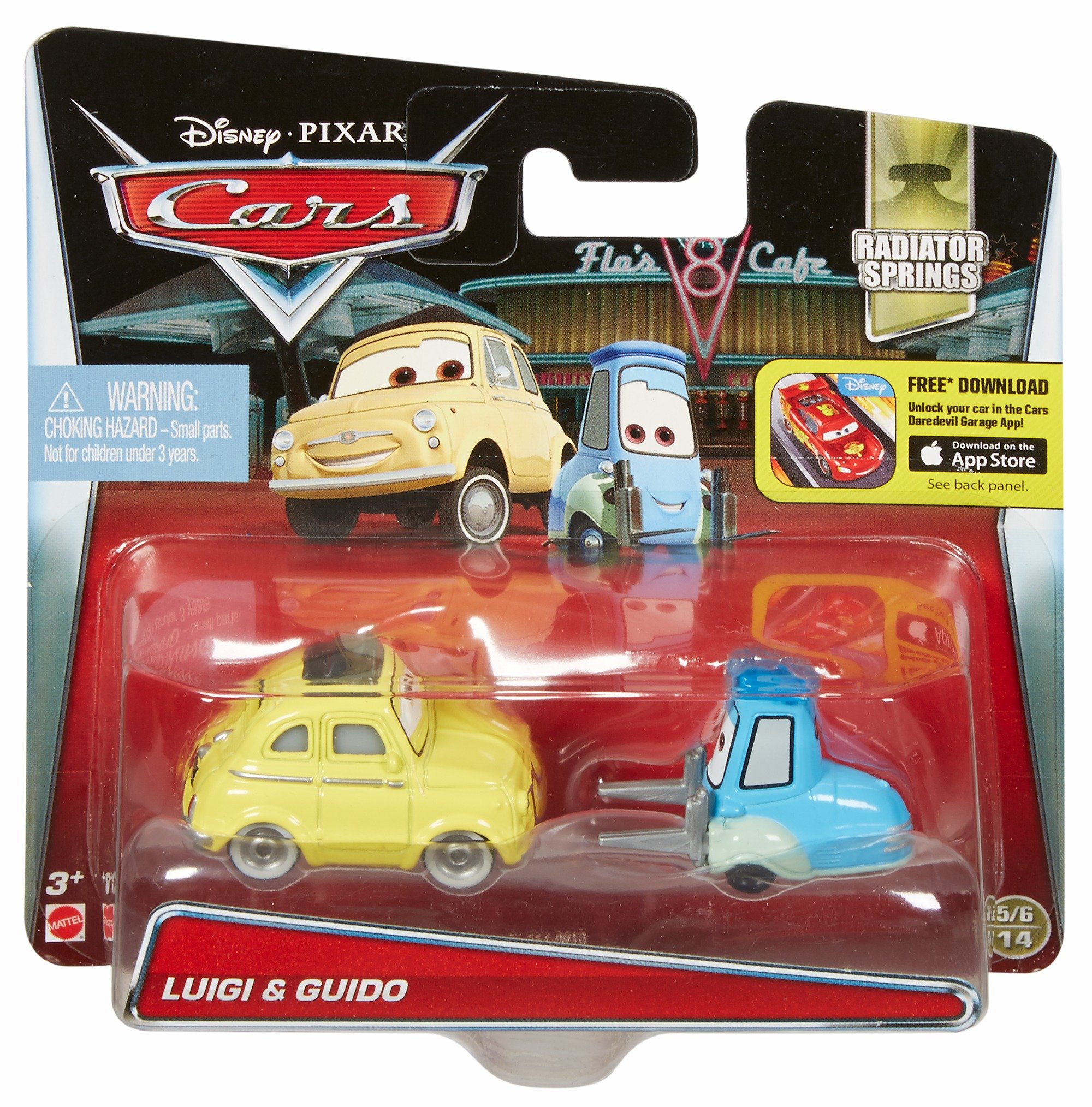 Disney Pixar Cars Luigi & Guido カーズ　マテル Amazon.com: Disney Pixar Cars Luigi & Guido Die-cast Vehicles