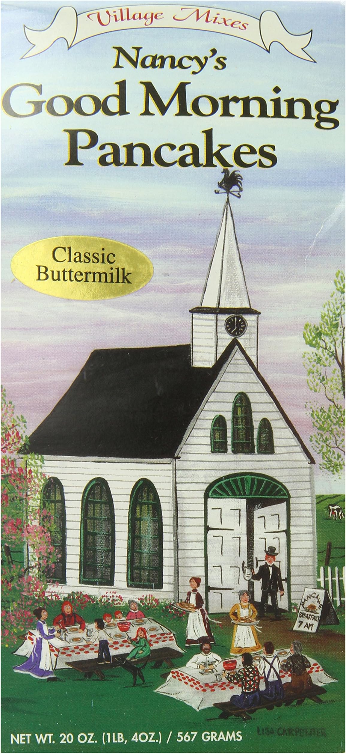 Village Mixes Good Morning Classic Buttermilk Pancakes, 20-Ounce Boxes (Pack of 6)