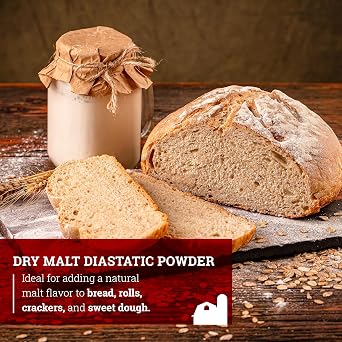 Hoosier Hill Farm Dry Malt Baking Powder, 1.5LB (Pack of 1)