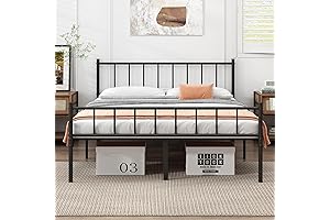 Sturdy Queen Bed Frame: Experience Luxury without a Box Spring