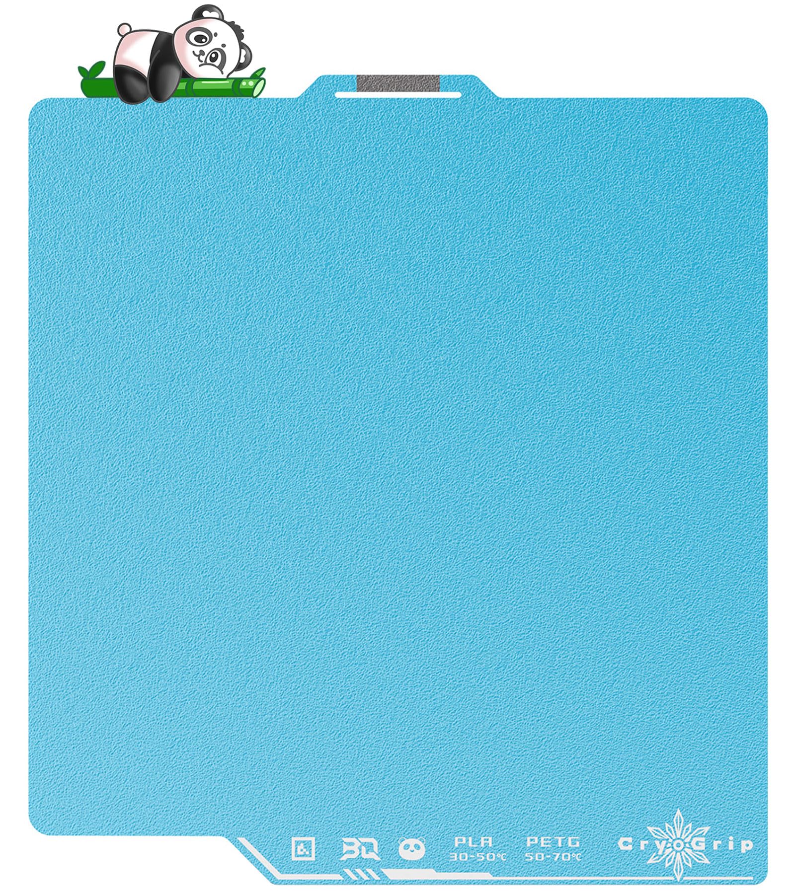 BIQU CryoGrip Pro Frostbite Panda Build Plate for Bambu-Lab P1S P1P X1C X1E A1 3D Printers, Cold Printing Build Plate, Double-Sided Textured Spring Steel Sheet, 257x257mm, 1 Piece-picture-19
