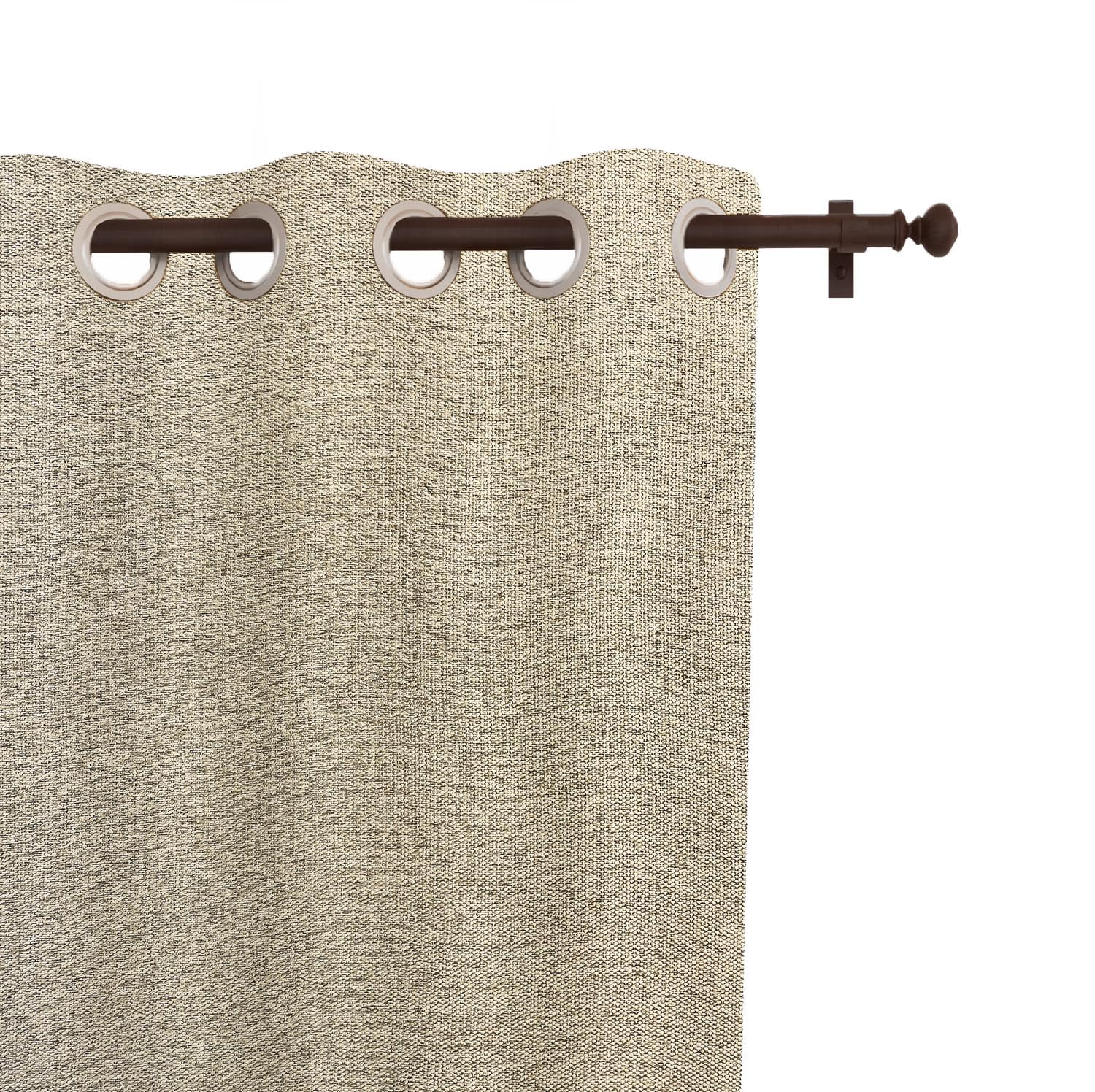 Soleil d'ocre, Arthur Curtain with Eyelets 135 x 250 cm Beige