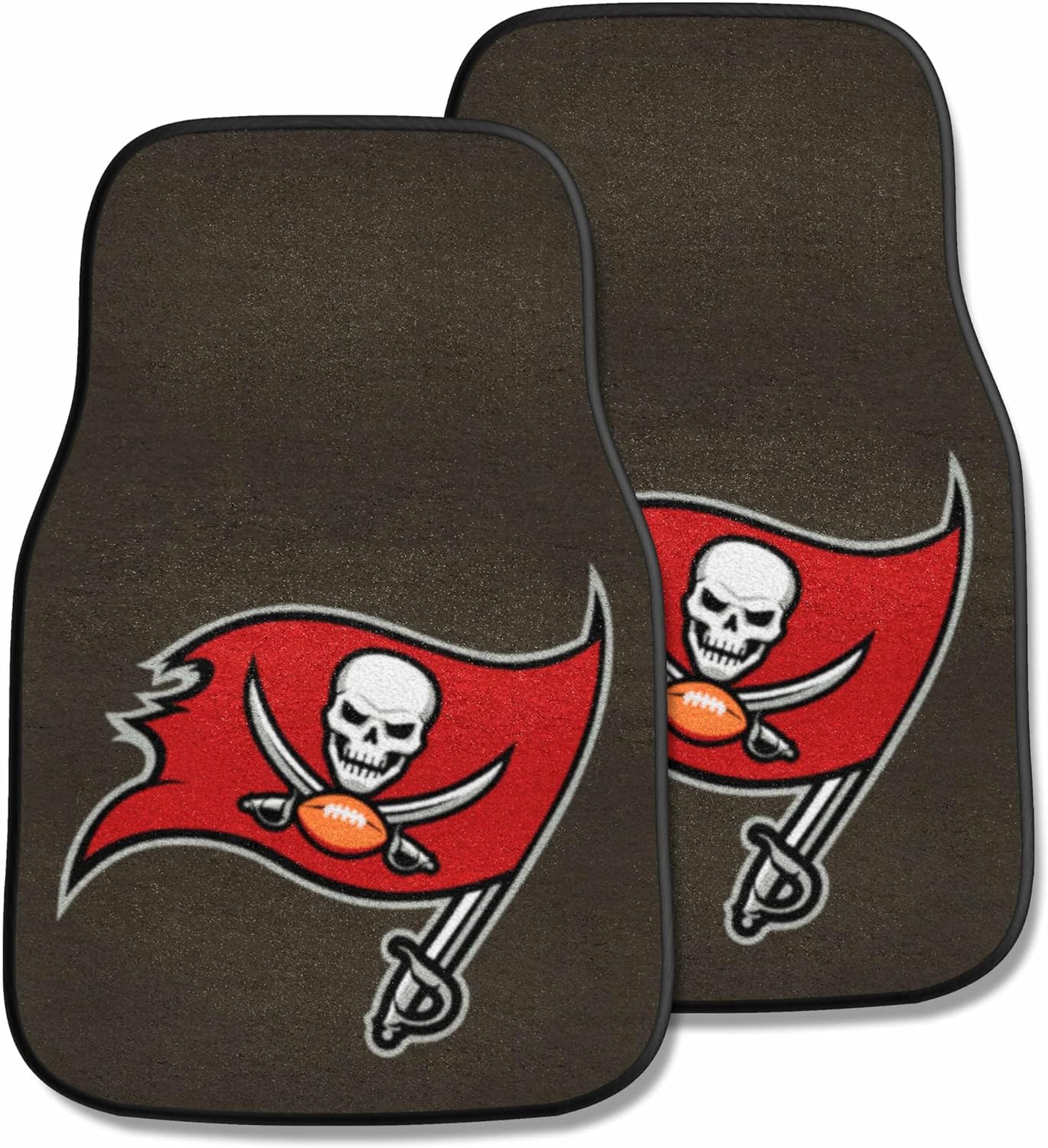 FANMATS NFL Unisex-Adult Front Carpet Car Mat Set - 2 Pieces