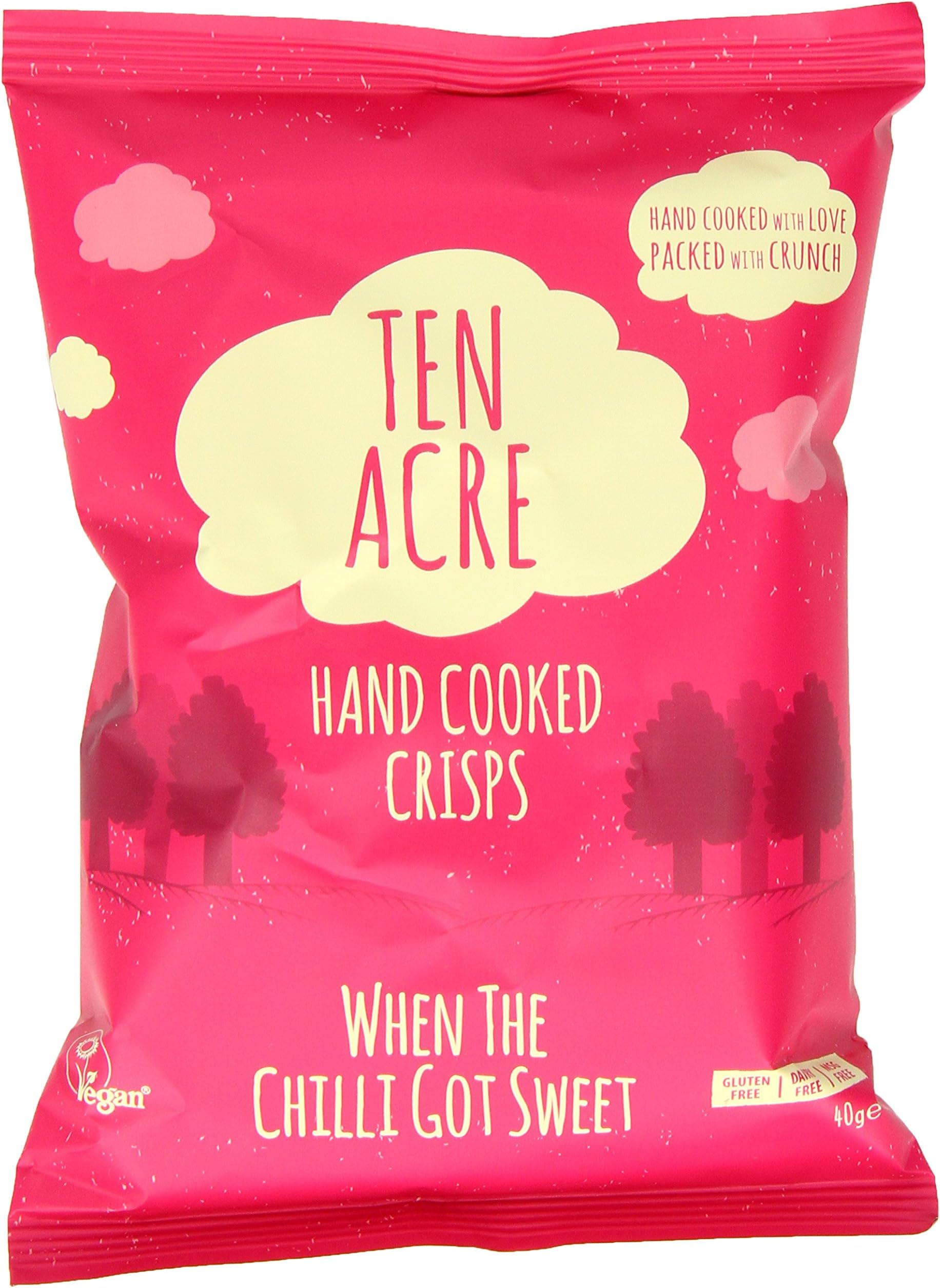 Ten Acre Crisps Sweet and Chilli 40 g (Pack of 18)