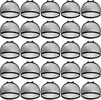 Chuangdi 50 Pack Mesh Net Wig Caps - Stretchy Breathable Nylon Stocking Liners, One Size Fits Most for Women & Men