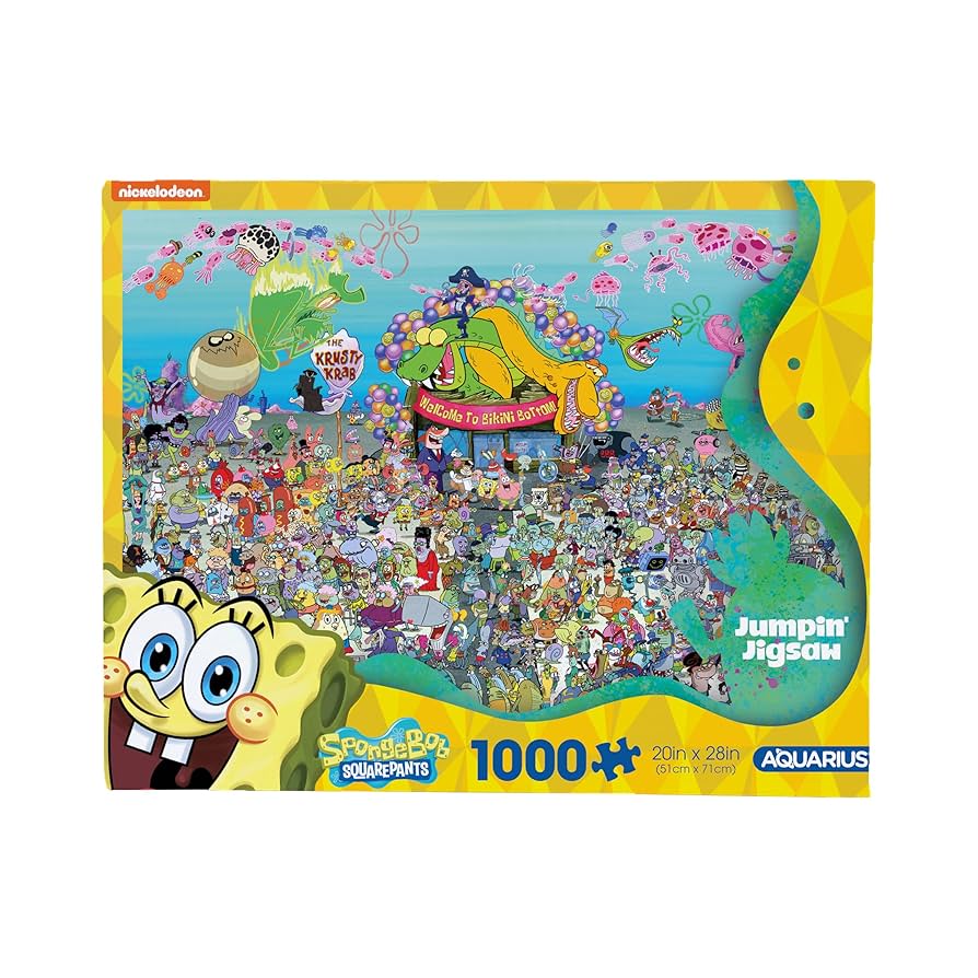 スポンジ・ボブ　パズル　1000ピース　なみさま専用 Amazon | AQUARIUS スポンジボブ 25周年記念 1000ピース