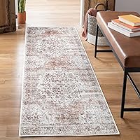 Vista 81 de Bloom Rugs Alfombra de pasillo lavable antideslizante de 7 pies – Beige/Gris Camino tradicional para entrada, pasillo, baño y cocina