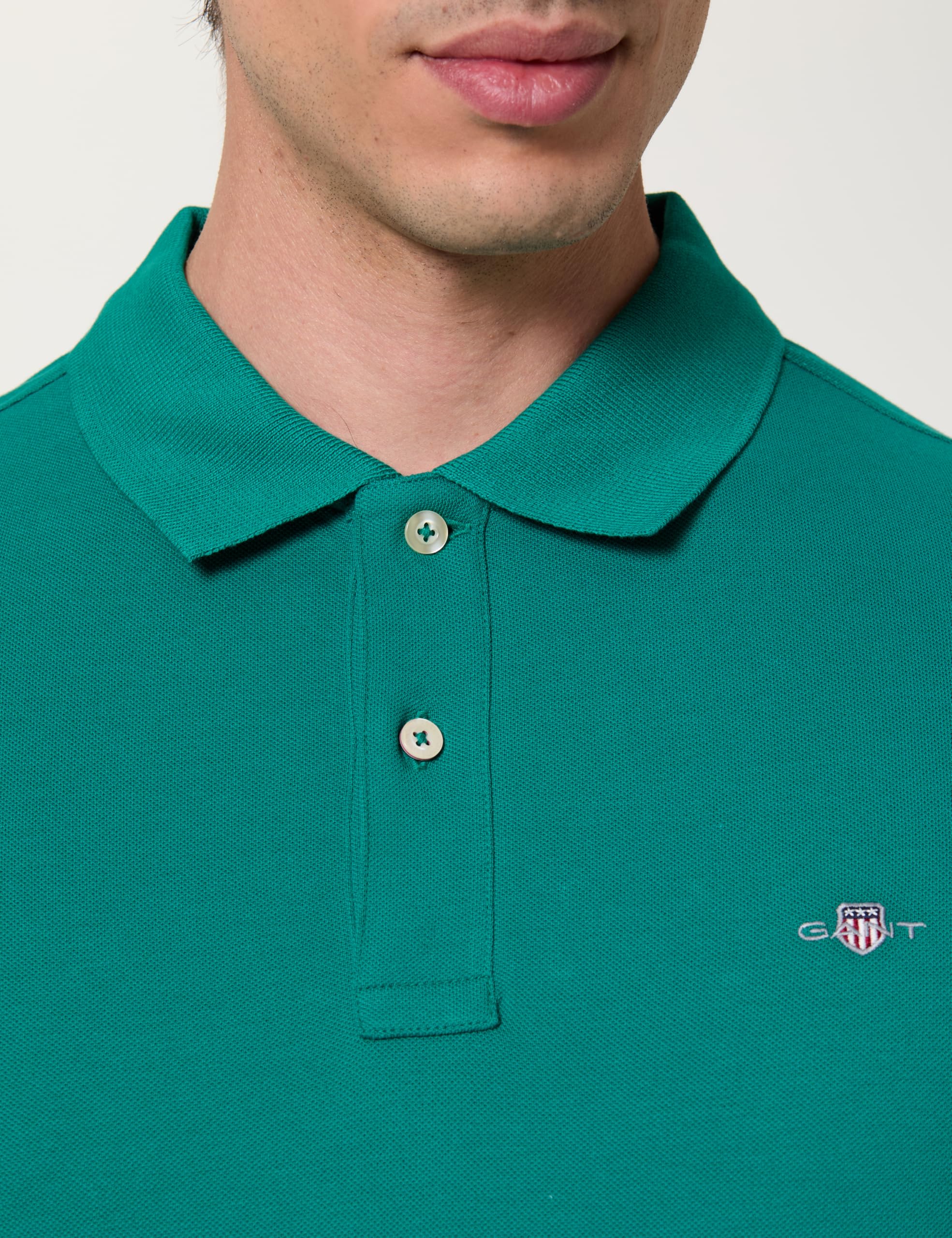 GANT Reg Emb Archive Shield Polo Camisa de Polo Hombre