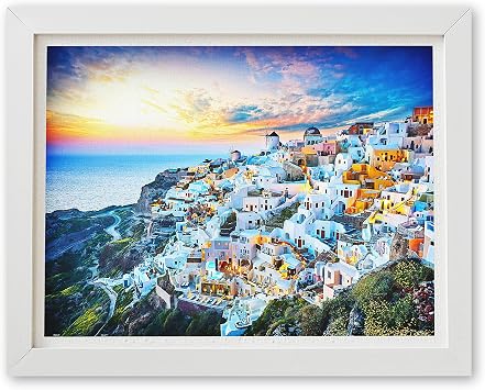 Pintoo Jigsaw Puzzles 1200 Piece for Adults - Beautiful Sunset of Greece Beautiful Plastic Puzzle for Home Decor Zero Dust Easy Storage [H2073]