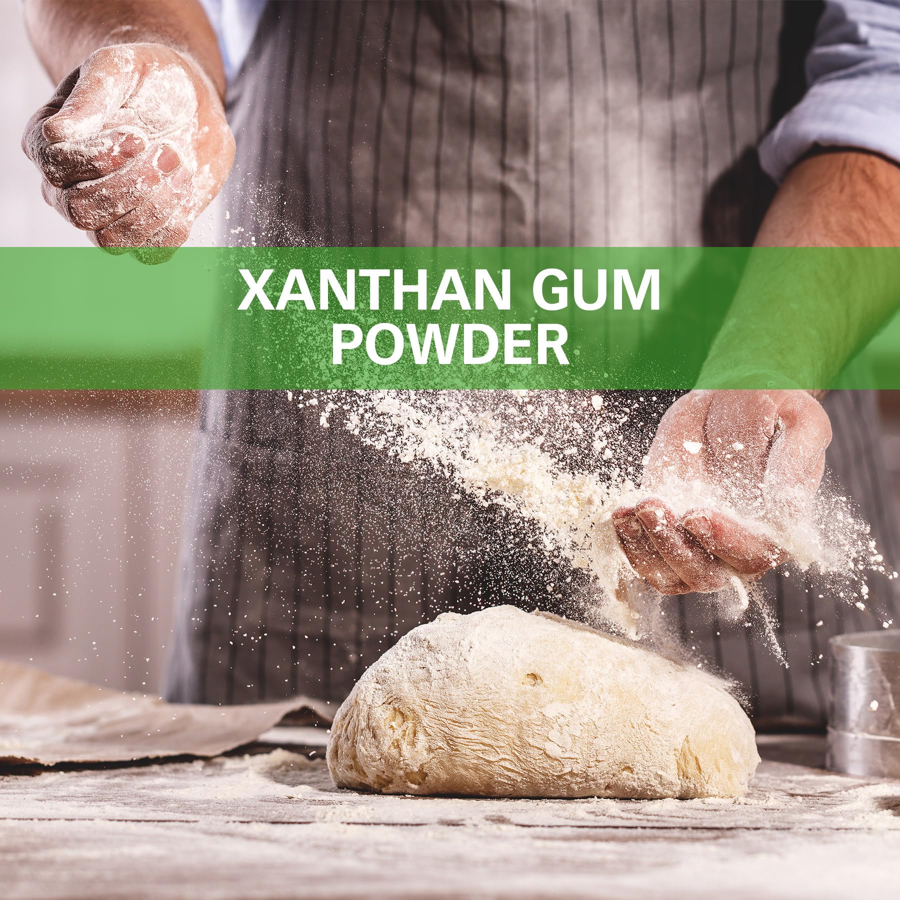 Xanthan Gum Powder, 7oz Pure Food Grade Xanthan Gum for Baking