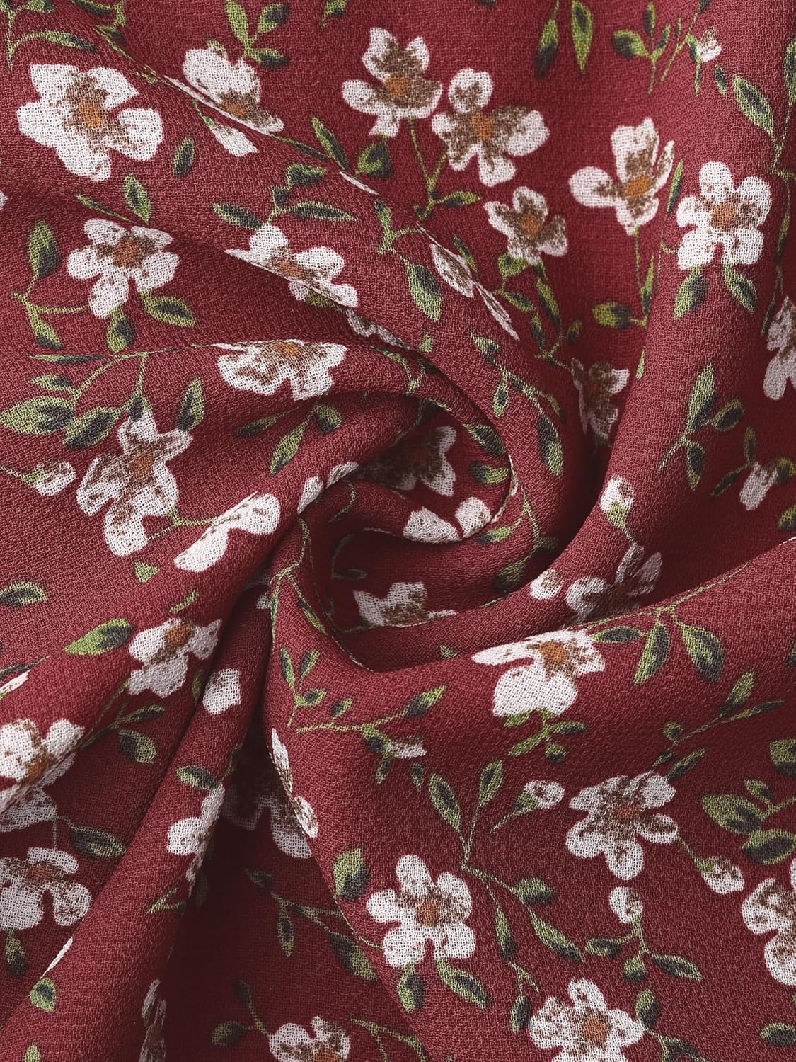 Allegra K Women's Floral Chiffon Dresses Smocked Mini Sleeveless A-Line Dress - Image 6